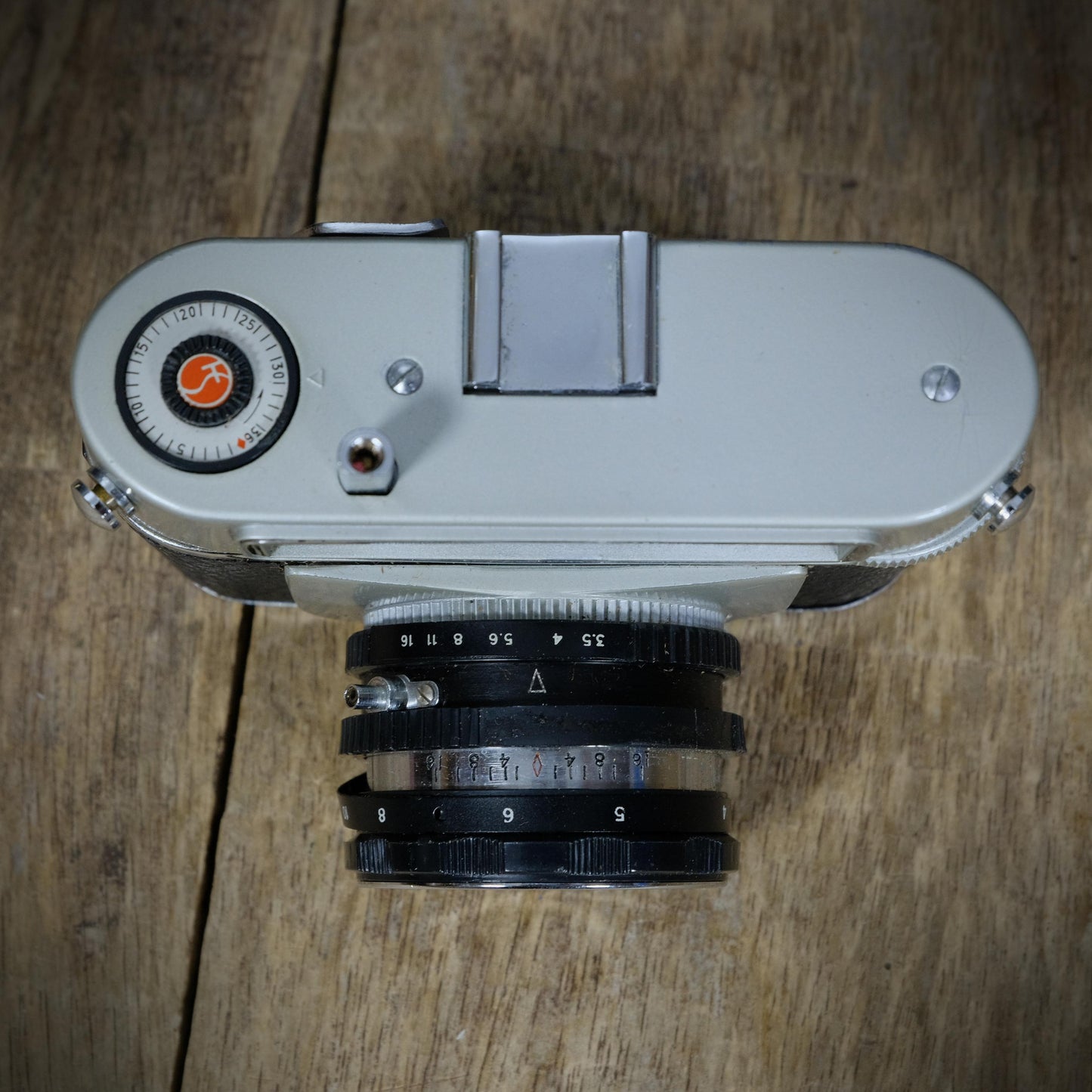 Vintage Halina Rolls 35mm Camera & Case, f3.5 45mm Fixed Lens