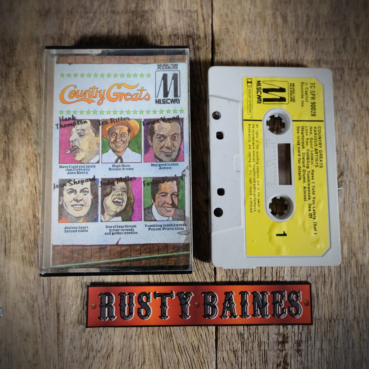 Cassette Tape, Country Greats, Country Compilation