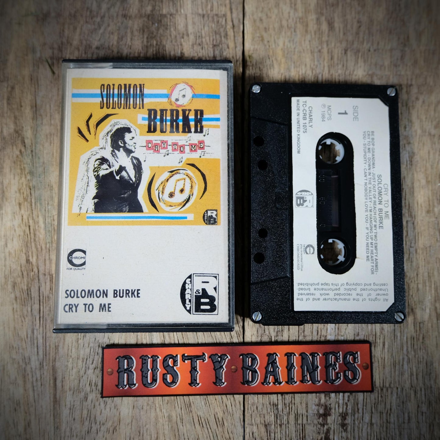 Cassette Tape, Solomon Burke, Cry to Me