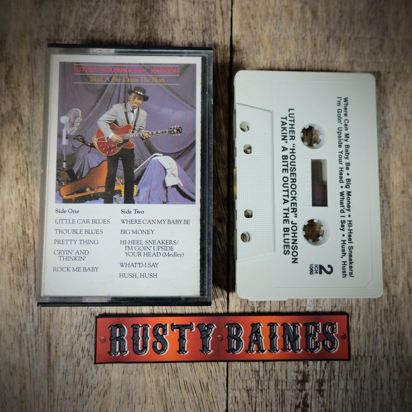 Cassette Tape, Luther Houserocker Johnson, Takin a Bite Outta the Blues