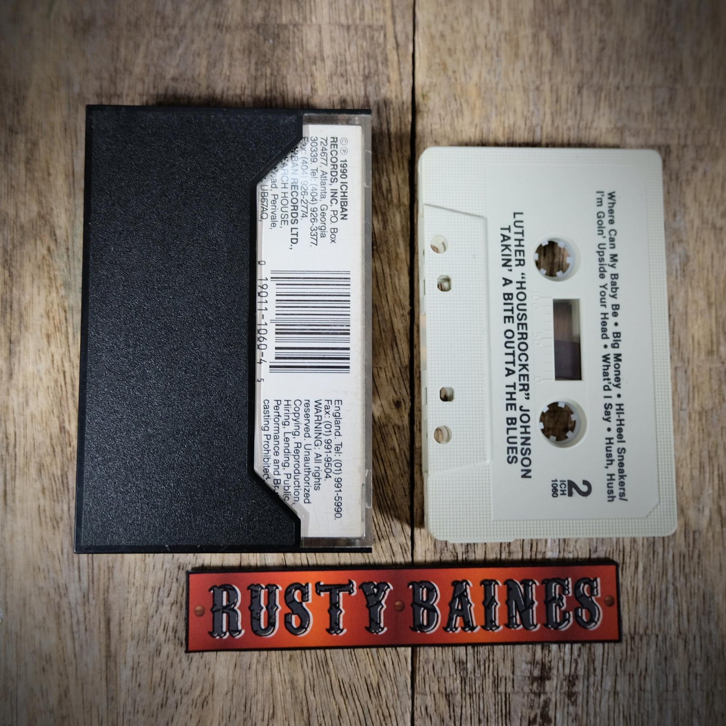 Cassette Tape, Luther Houserocker Johnson, Takin a Bite Outta the Blues