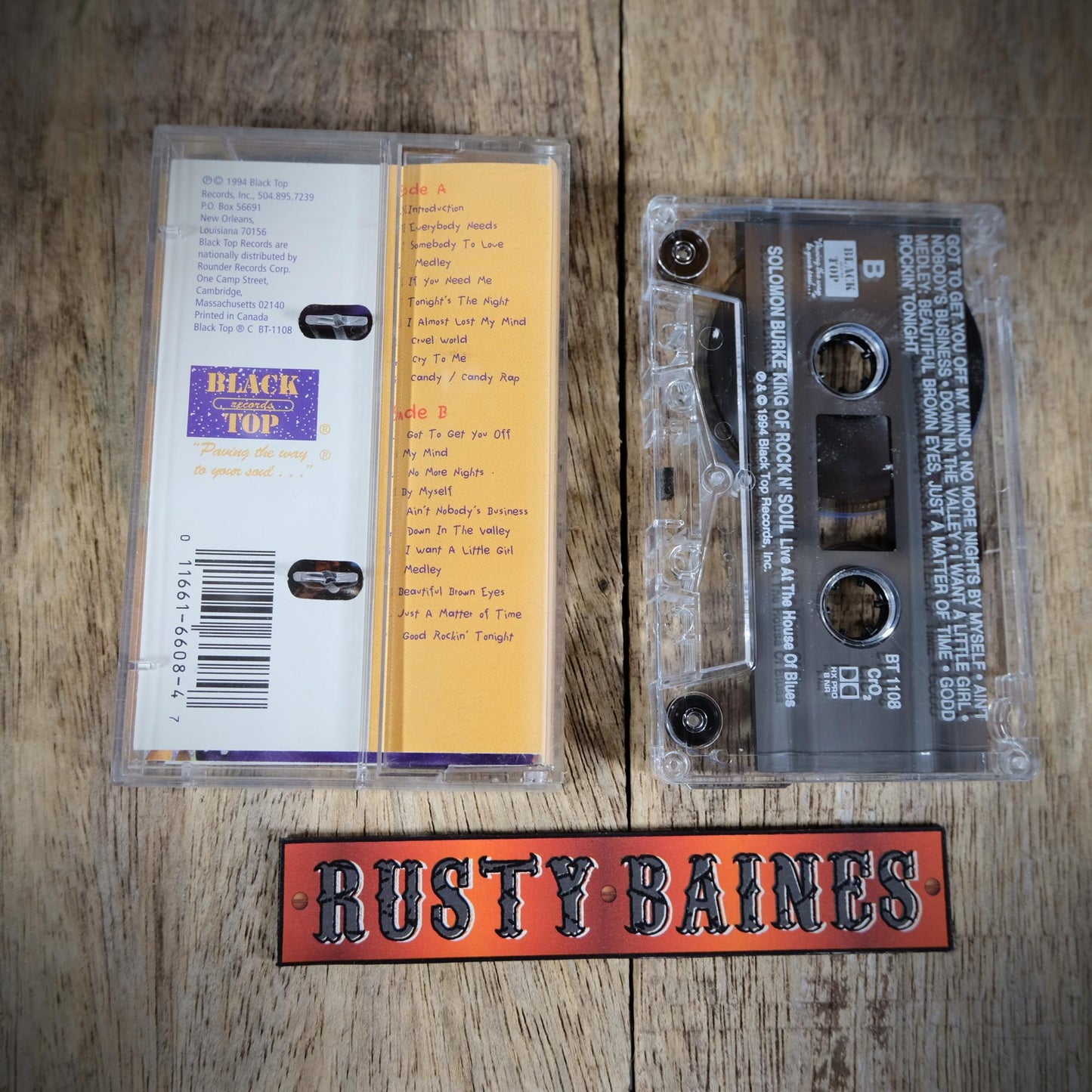 Cassette Tape, Solomon Burke, Live at the House of the Blues