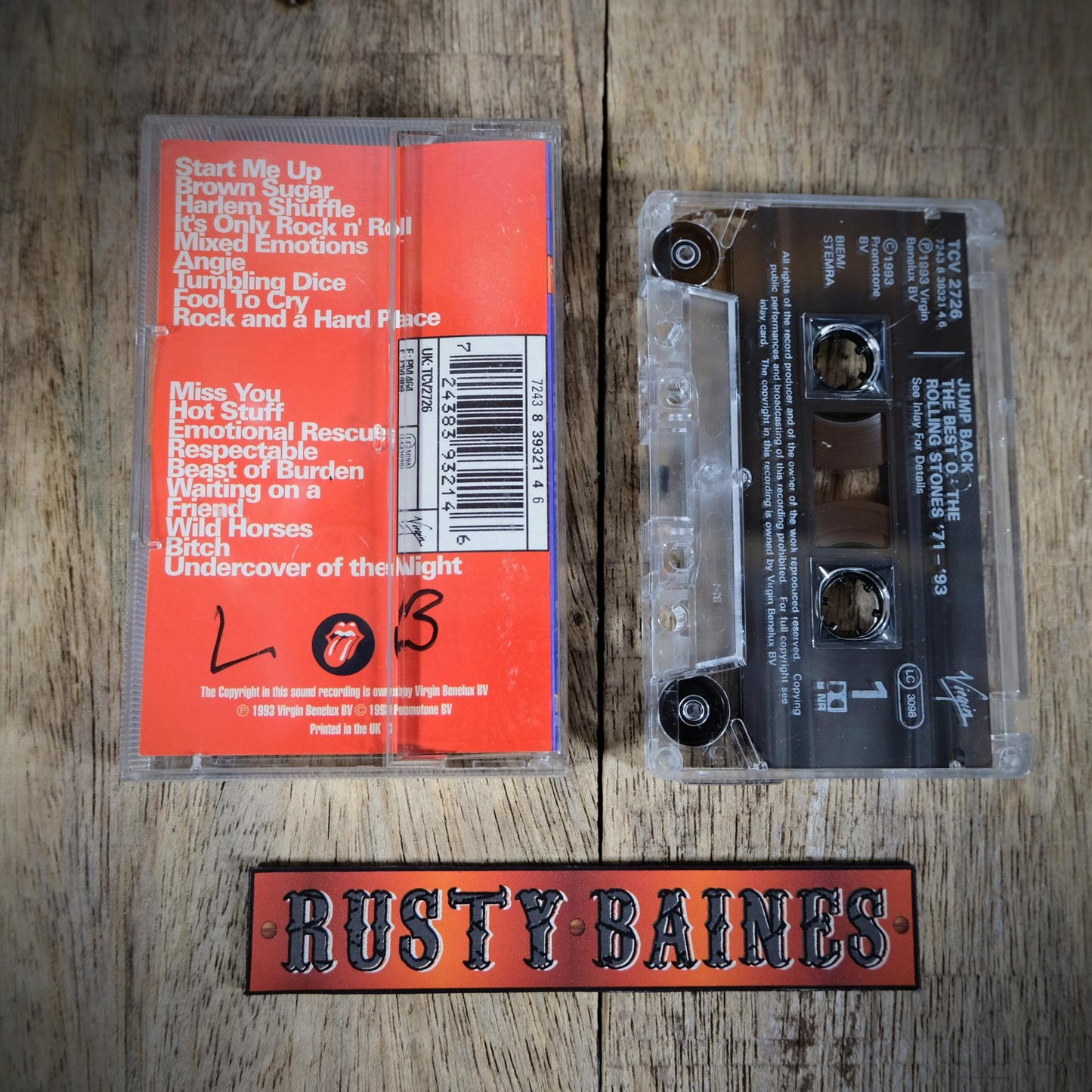 Cassette Tape, The Best of the Rolling Stones, Jump Back