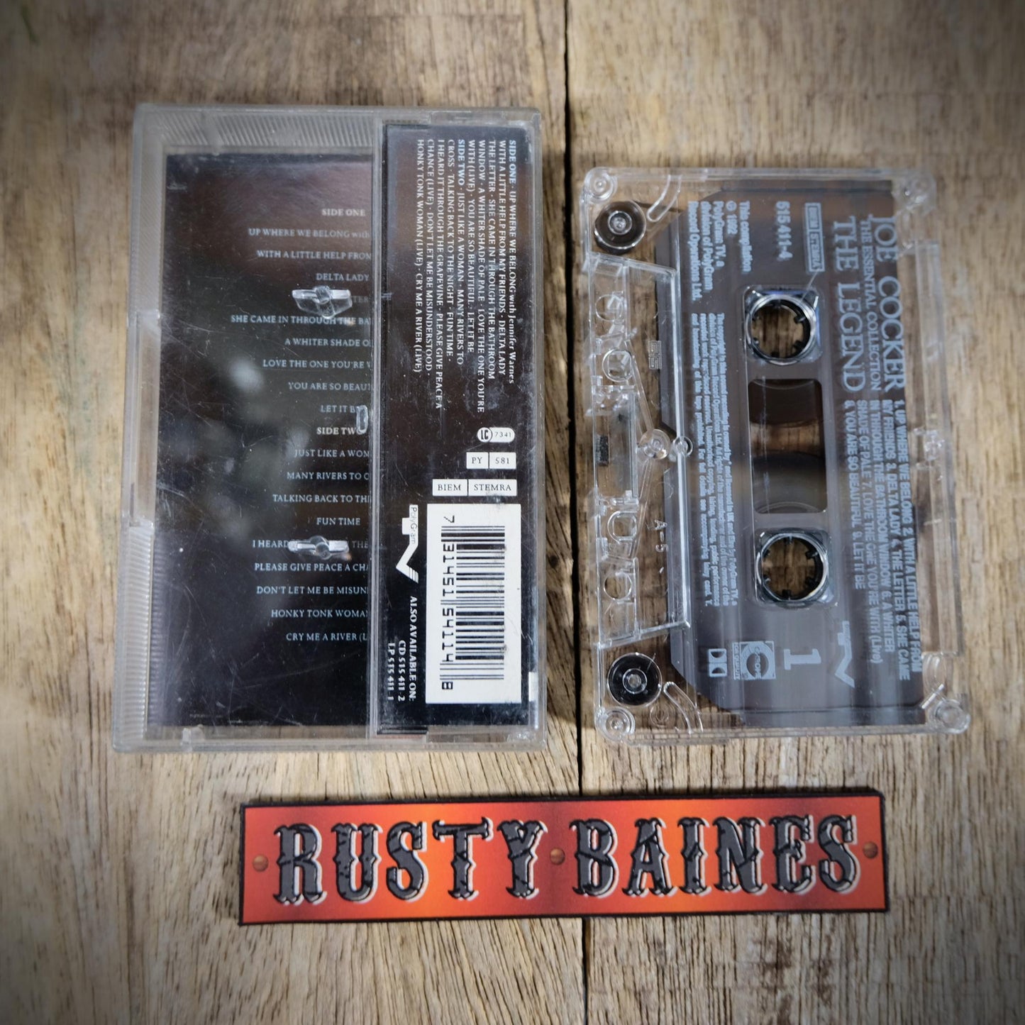 Cassette Tape, Joe Cocker, The Legend