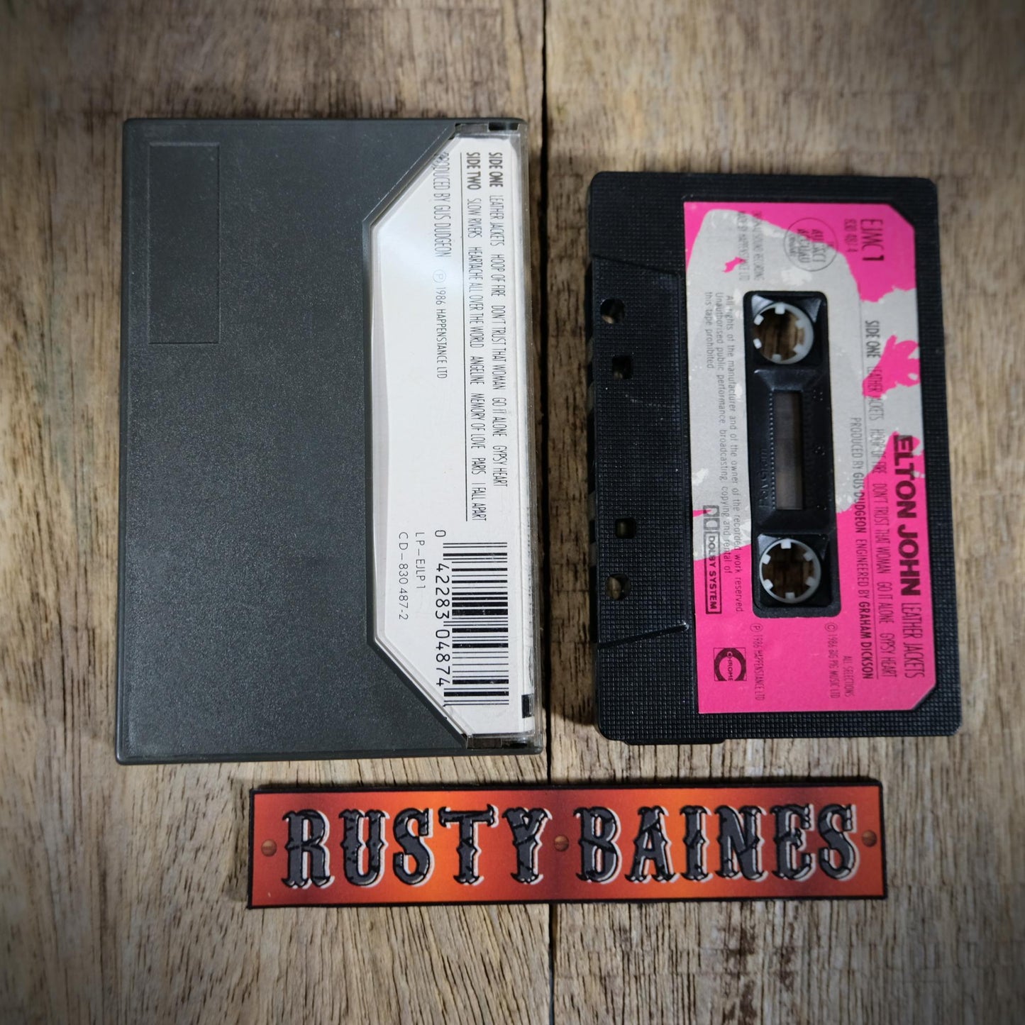 Cassette Tape, Elton John, Leather Jackets