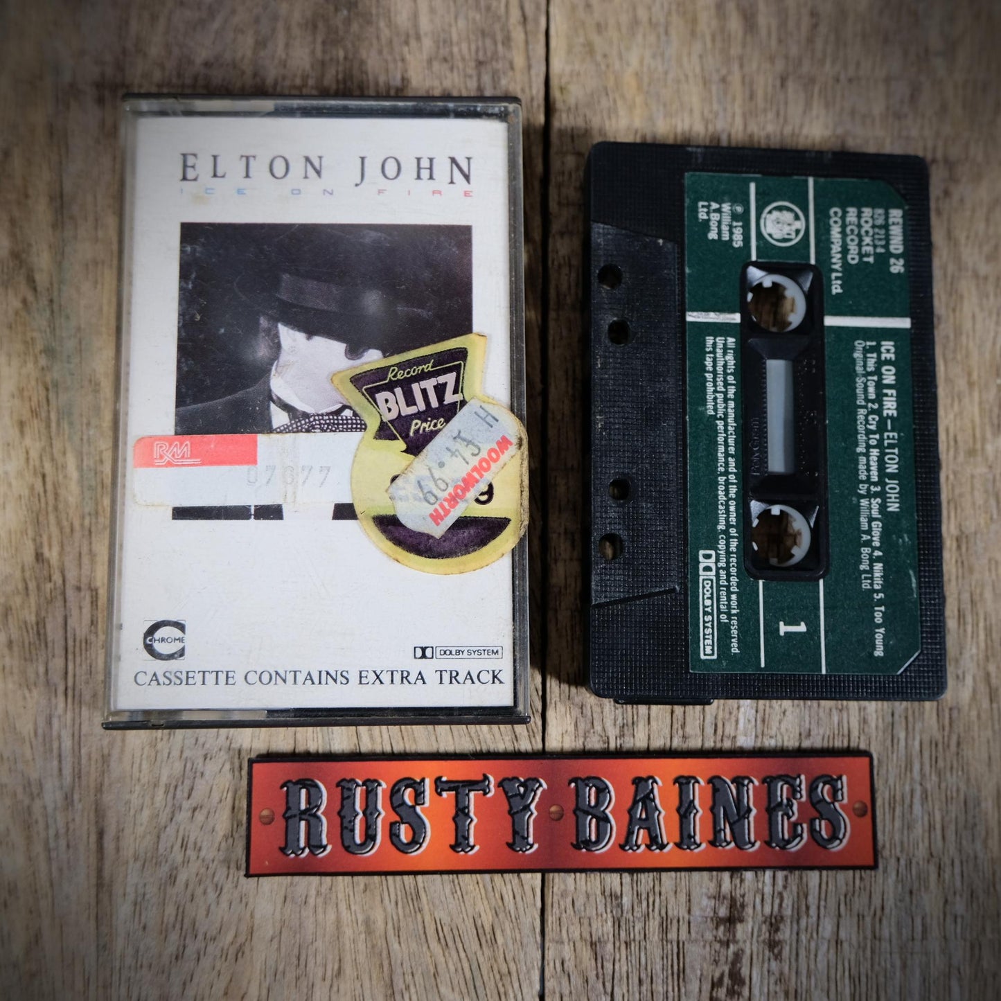 Cassette Tape, Elton John, Ice on Fire