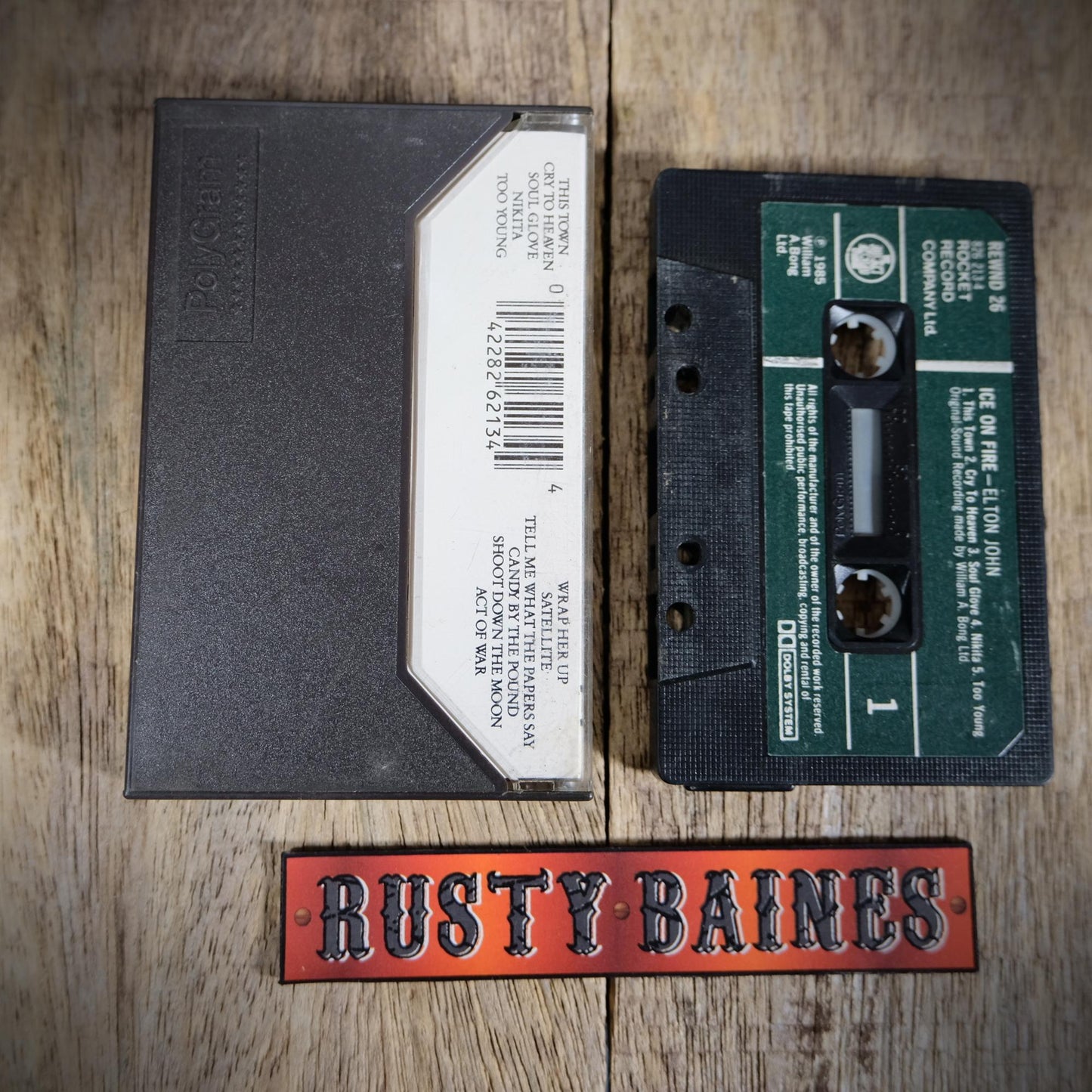 Cassette Tape, Elton John, Ice on Fire