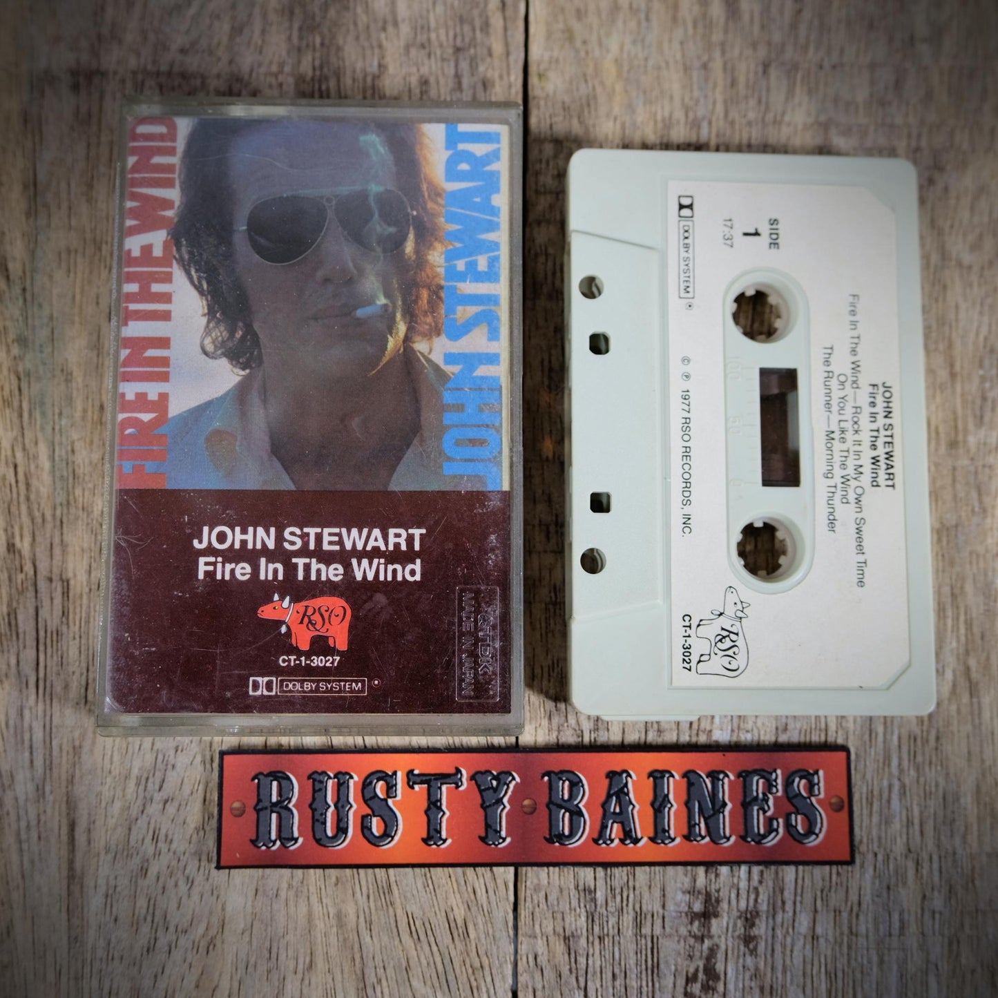 Cassette Tape, John Stewart, Fire in the Wind