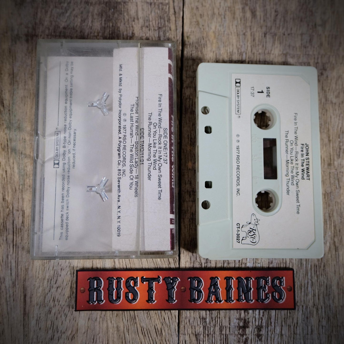 Cassette Tape, John Stewart, Fire in the Wind