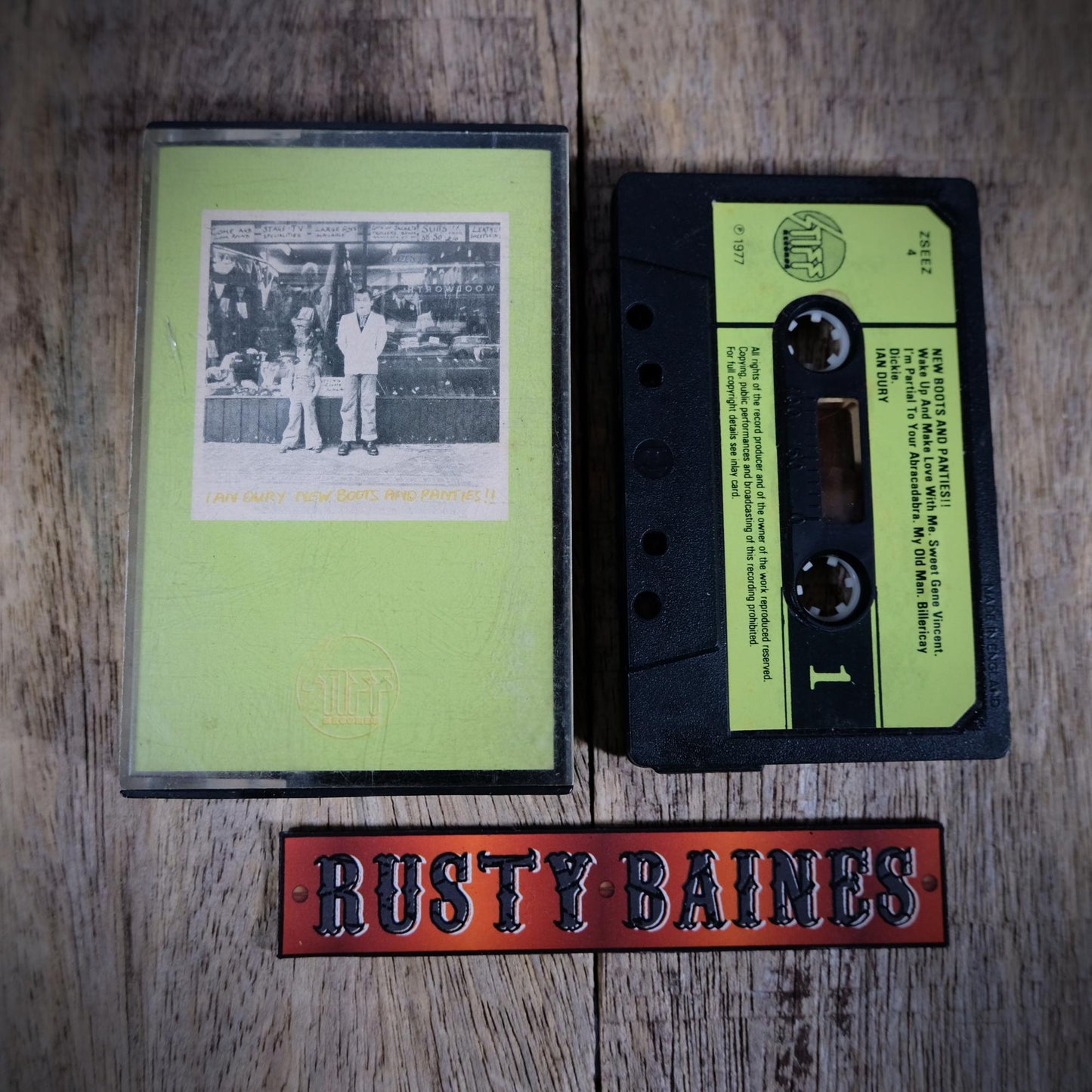 Cassette Tape, Ian Dury, New Boots and Panties