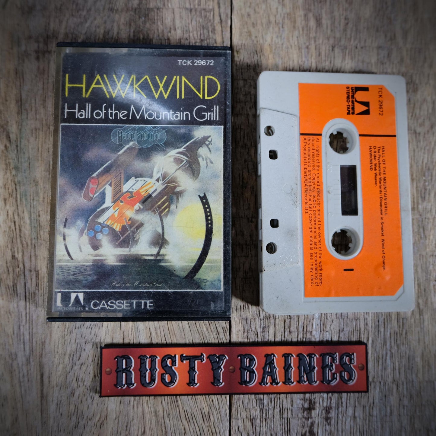 Cassette Tape, Hawkwind, Hall of the Mountain Grill