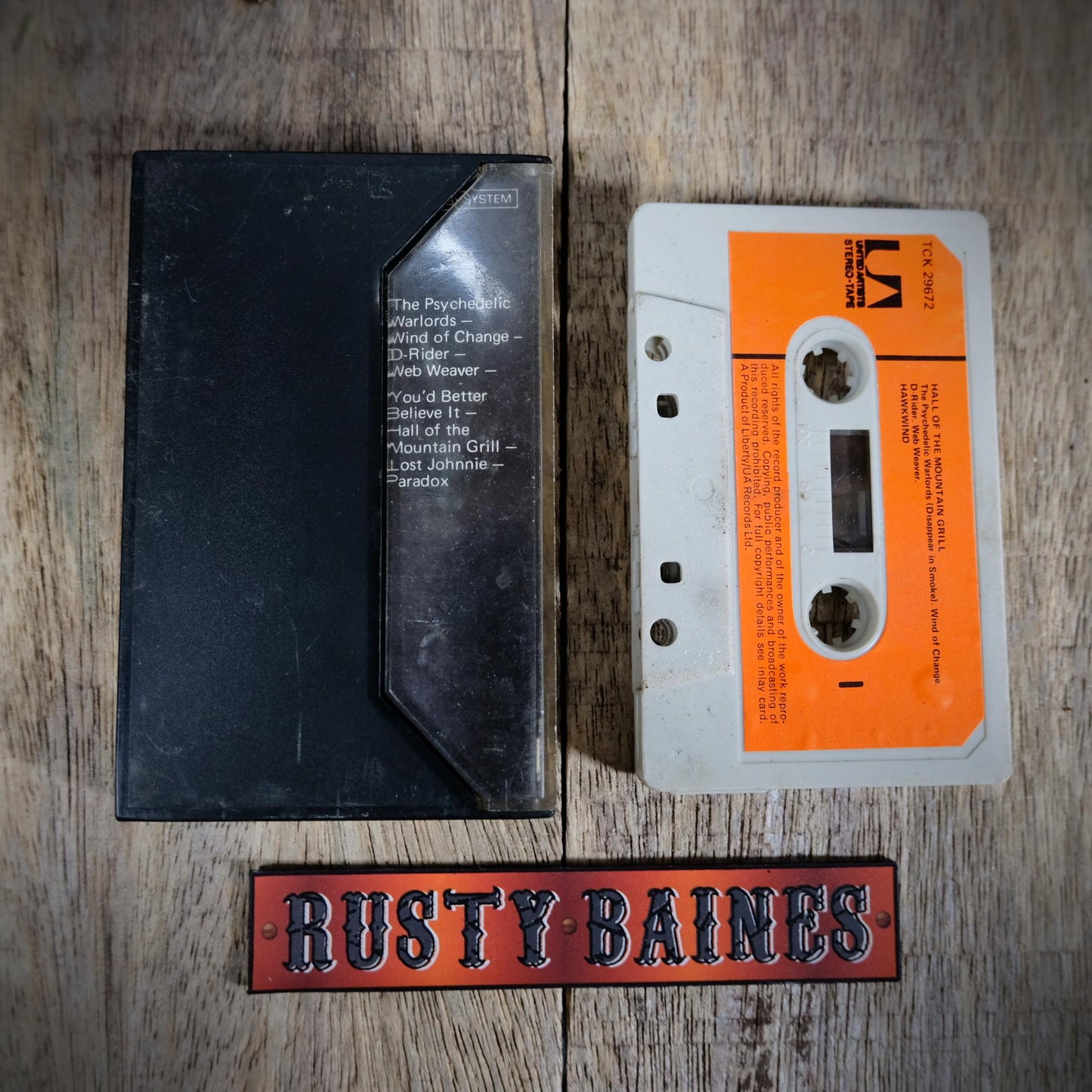 Cassette Tape, Hawkwind, Hall of the Mountain Grill