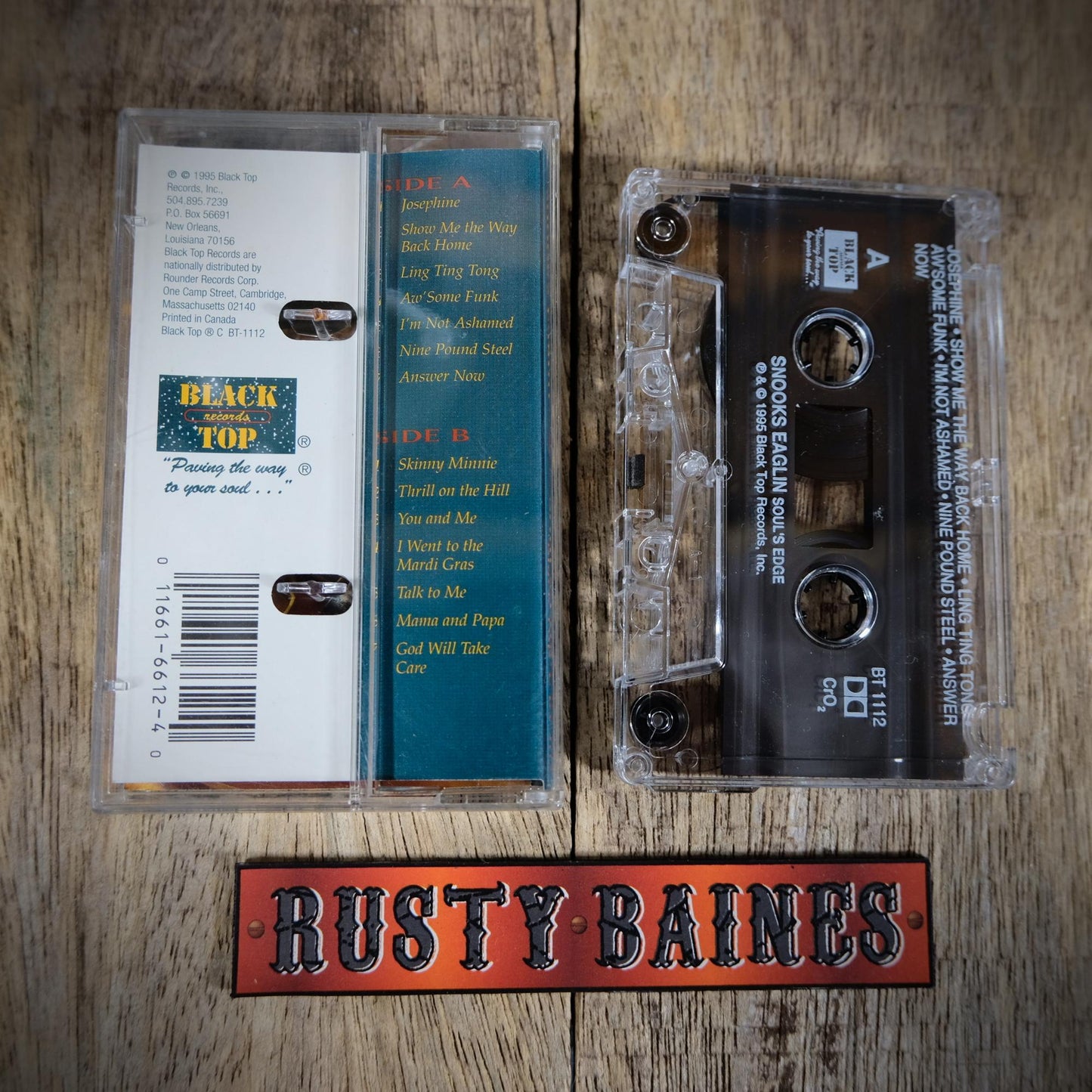 Cassette Tape, Snooks Eaglin, Soul's Edge