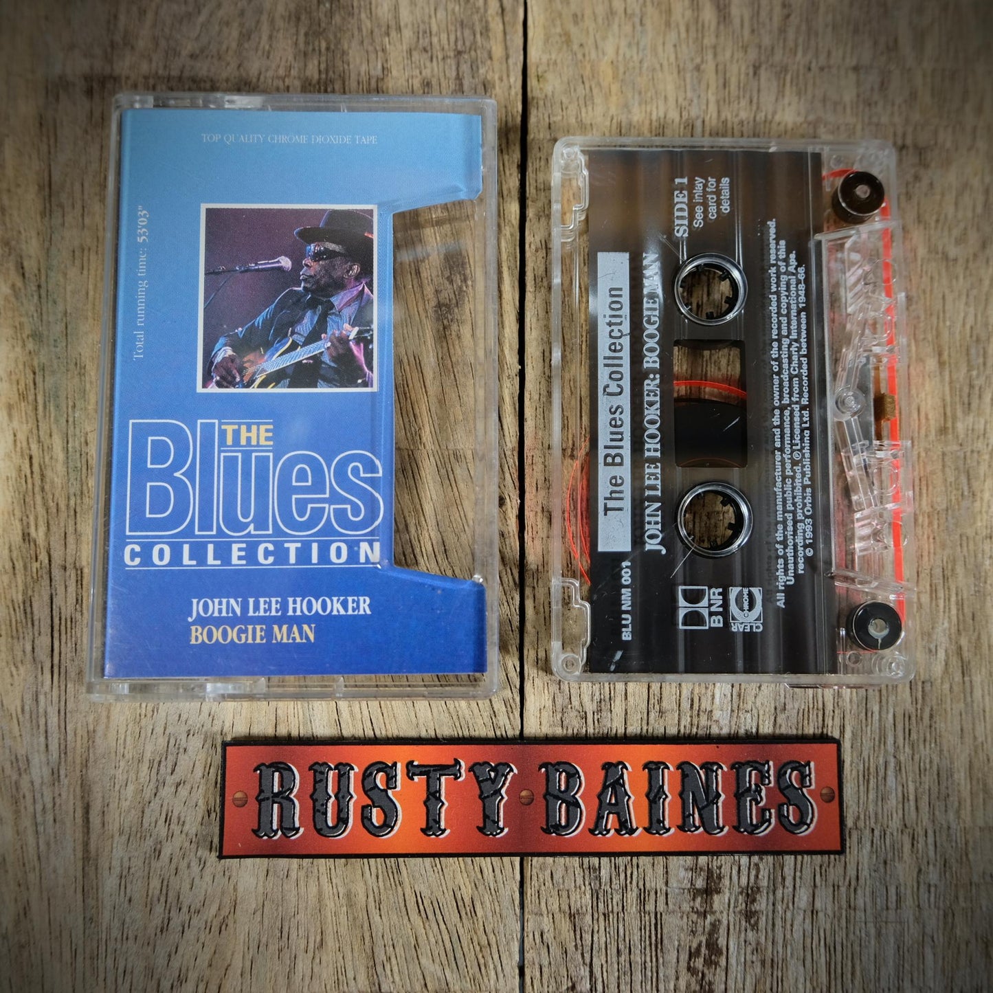 Cassette Tape, The Blue Collection, John Lee Hooker Boogie Man