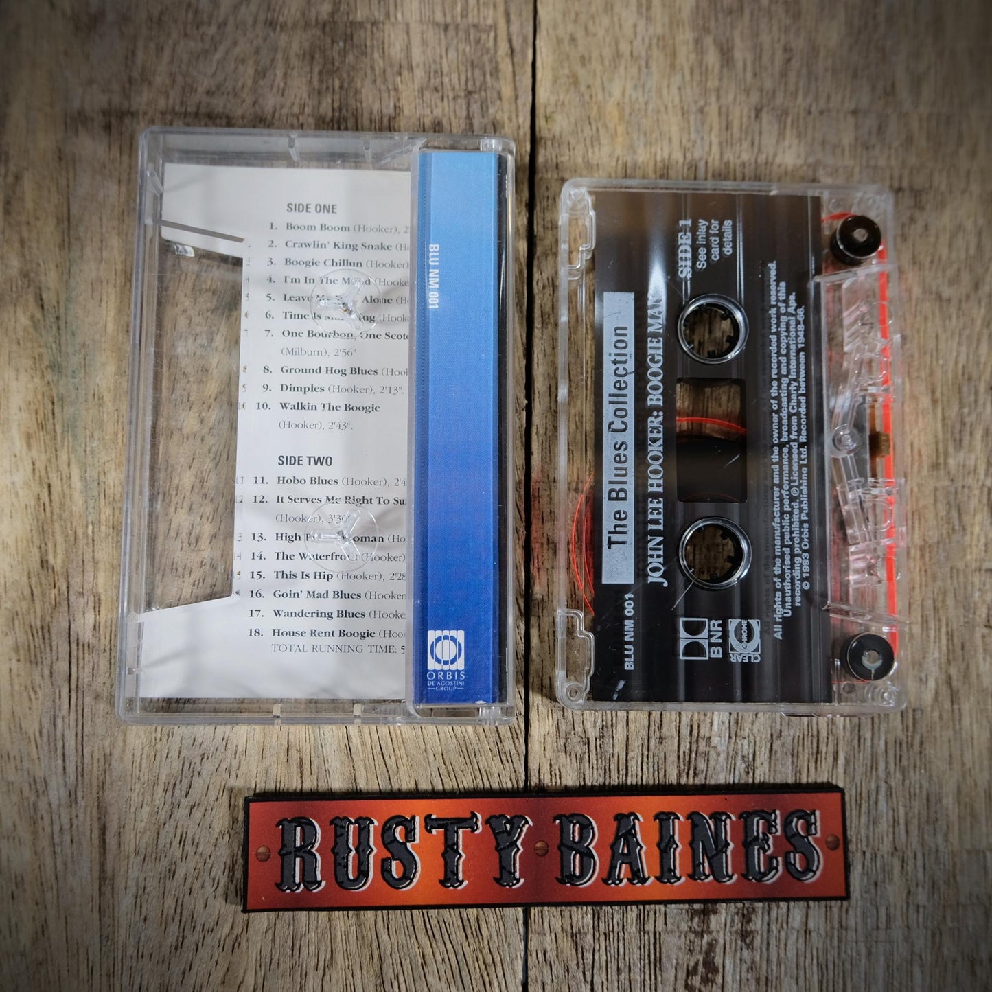 Cassette Tape, The Blue Collection, John Lee Hooker Boogie Man