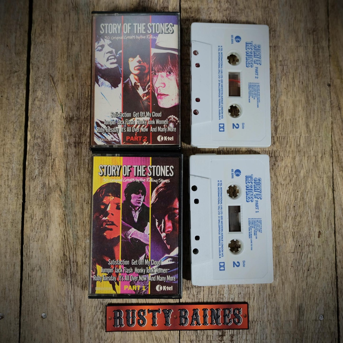 Cassette Tape, The Story of the Rolling Stones Part 1 & 2