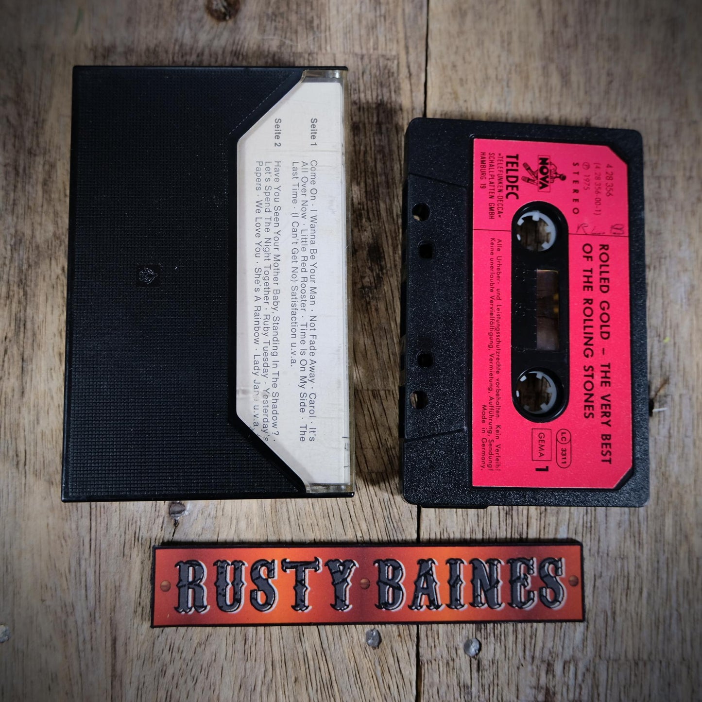 Cassette Tape, Rolling Stones, Rolled Gold