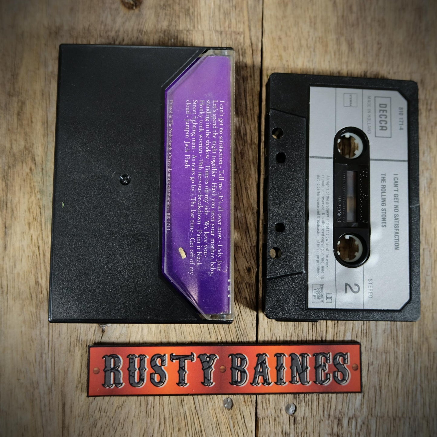 Cassette Tape, Rolling Stones, I Can't Get No Satisfaction