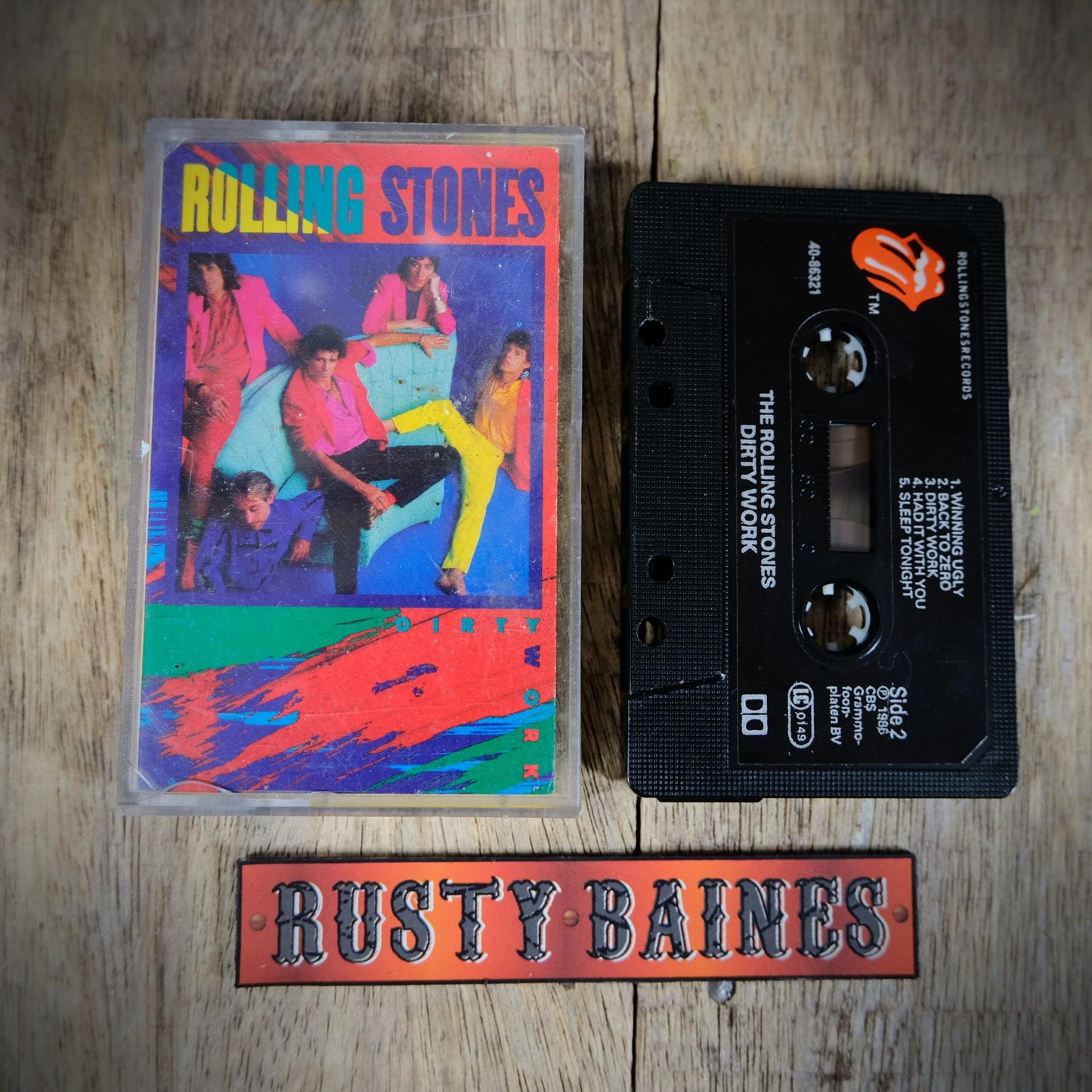 Cassette Tape, The Rolling Stones, Dirty Work