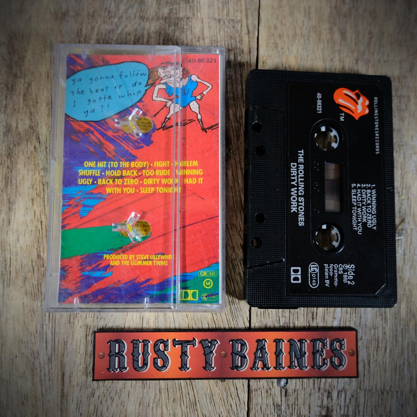 Cassette Tape, The Rolling Stones, Dirty Work
