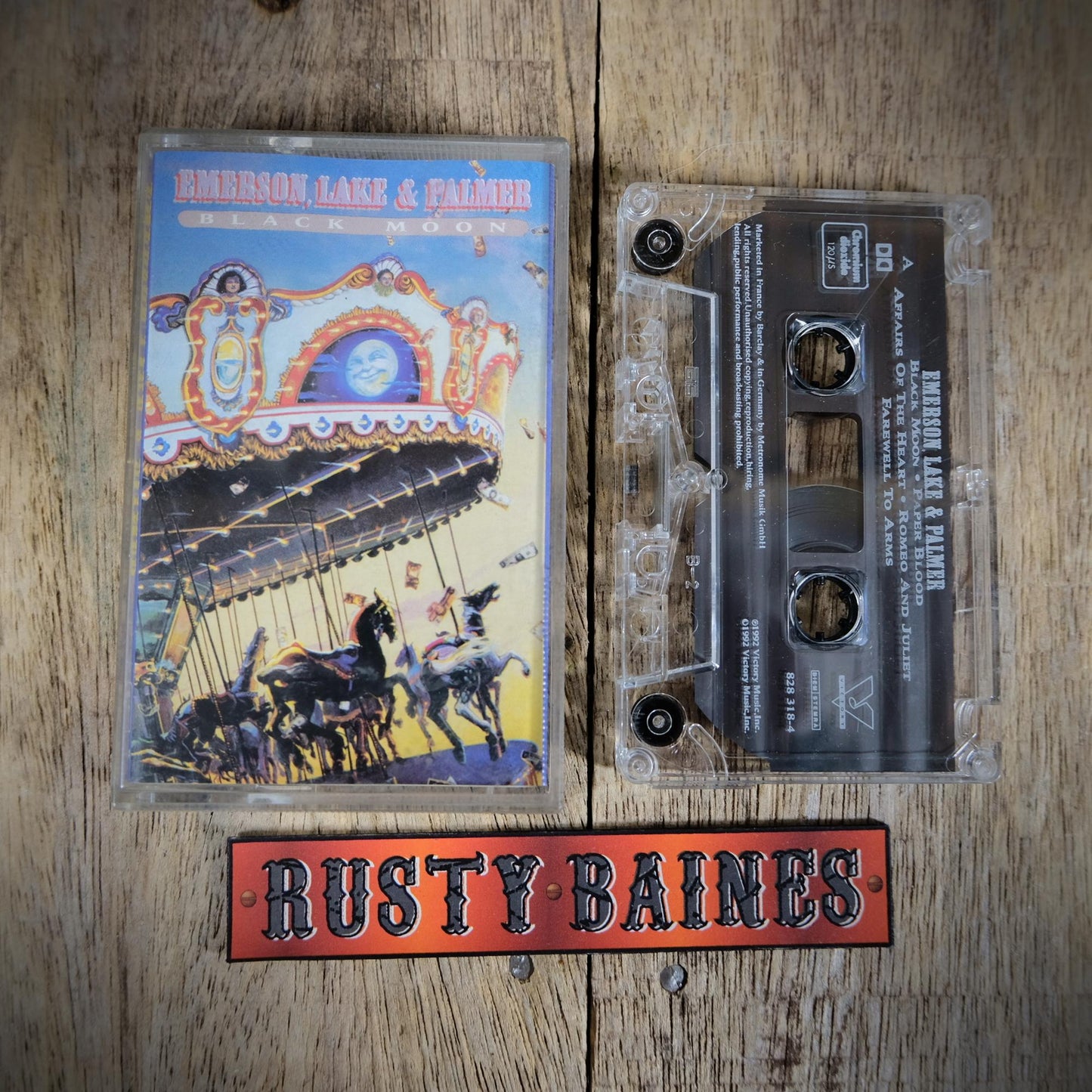Cassette Tape, Emerson, Lake & Palmer, Black Moon