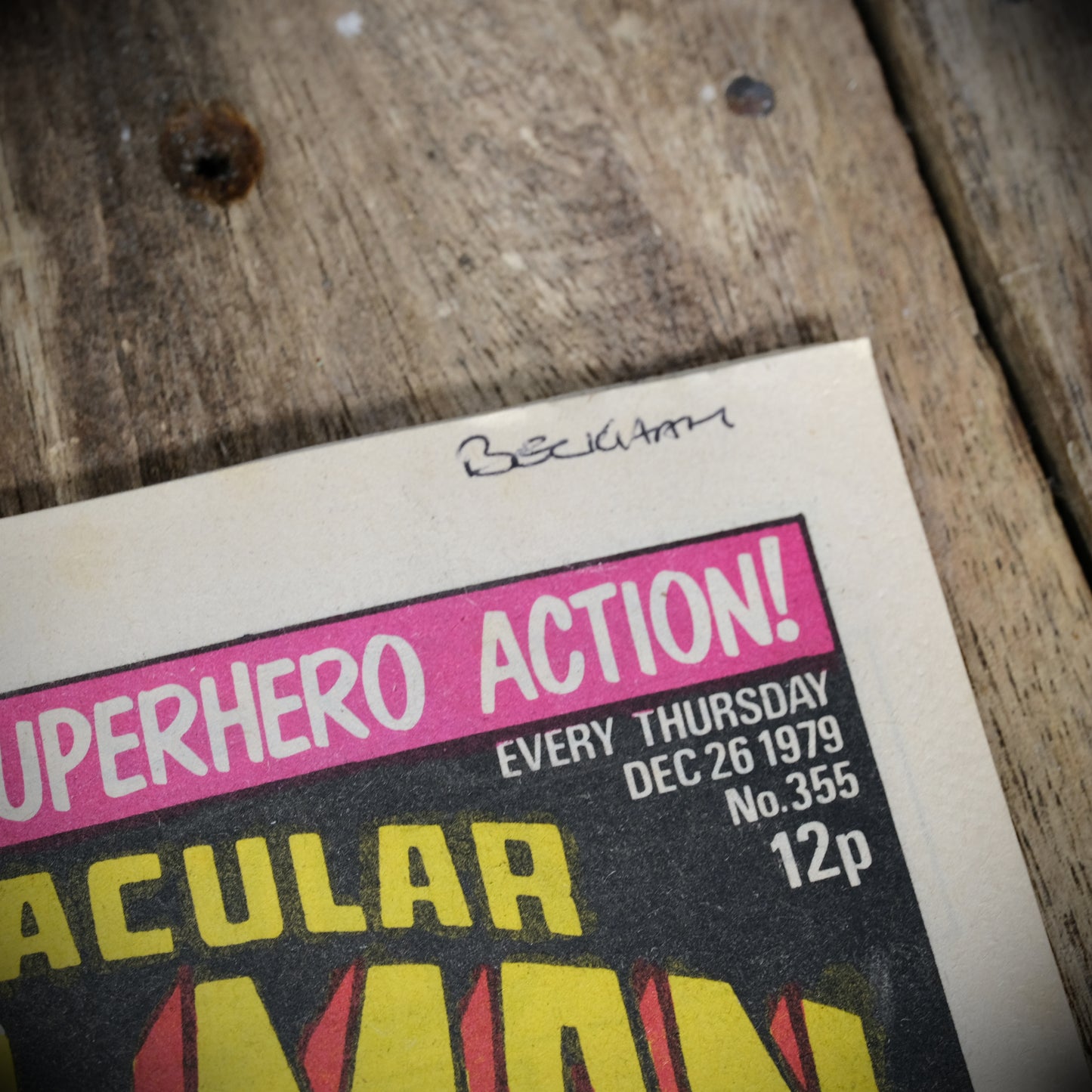 UK Marvel Comic, Spider-Man and Hulk Weekly 26 December 1979 #355