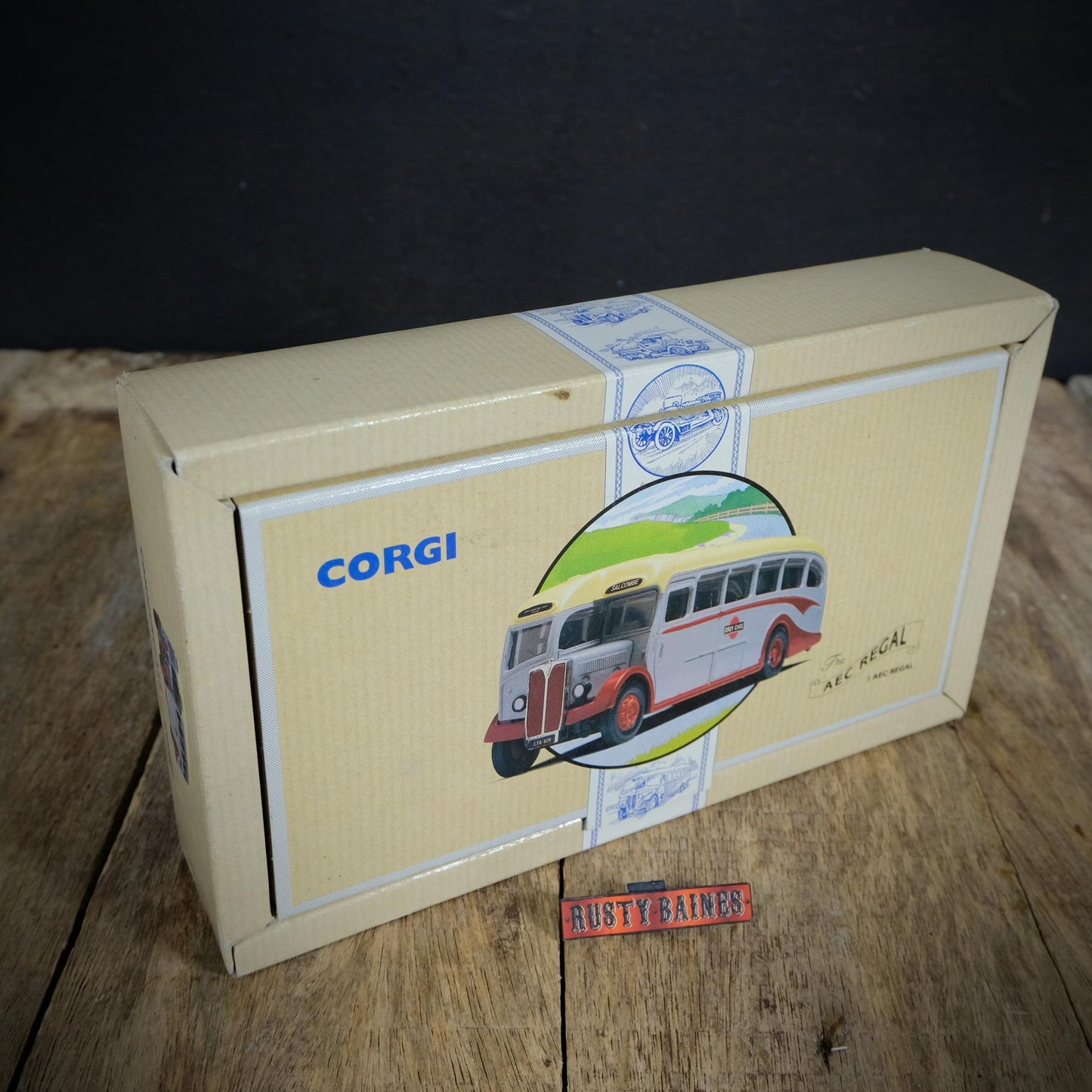 Corgi AEC Regal Bus, Grey Cars Livery, Boxed
