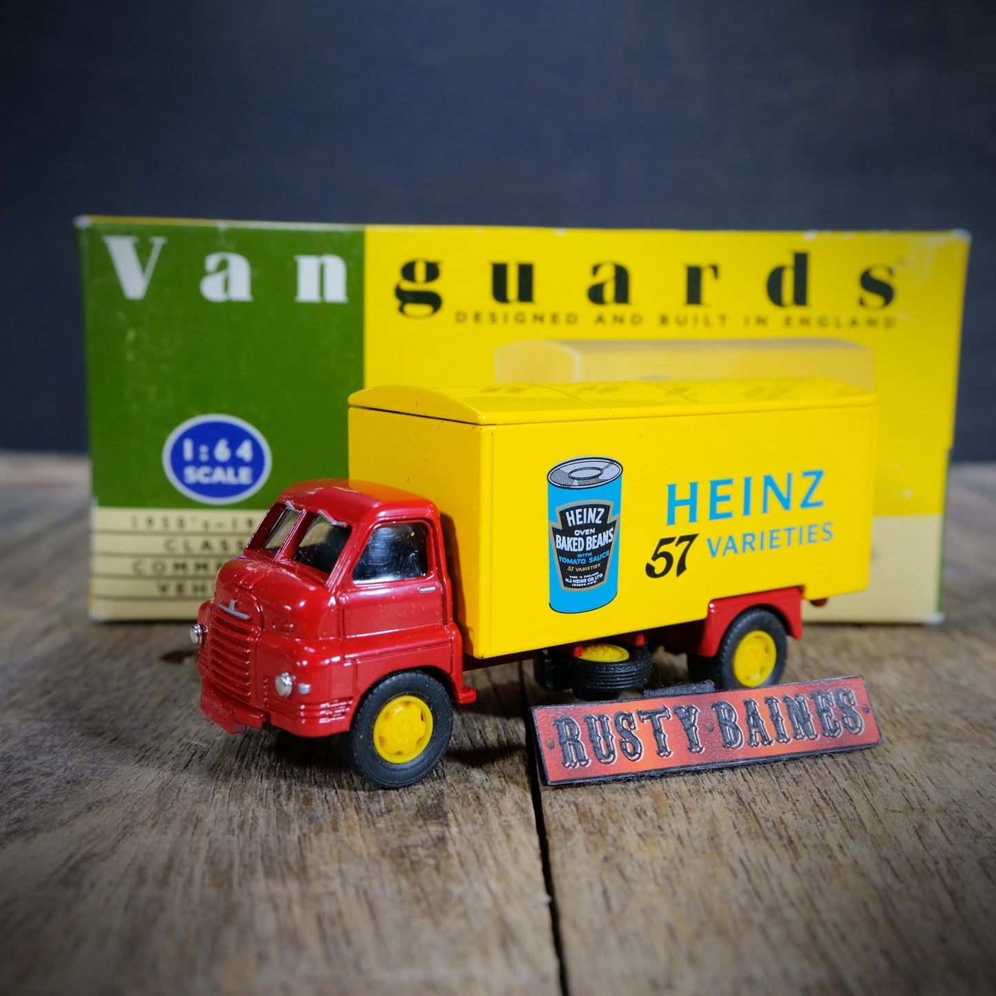 Lledo Vanguards Bedford S Type Van Lorry, Heinz Beans, Boxed, Made in England