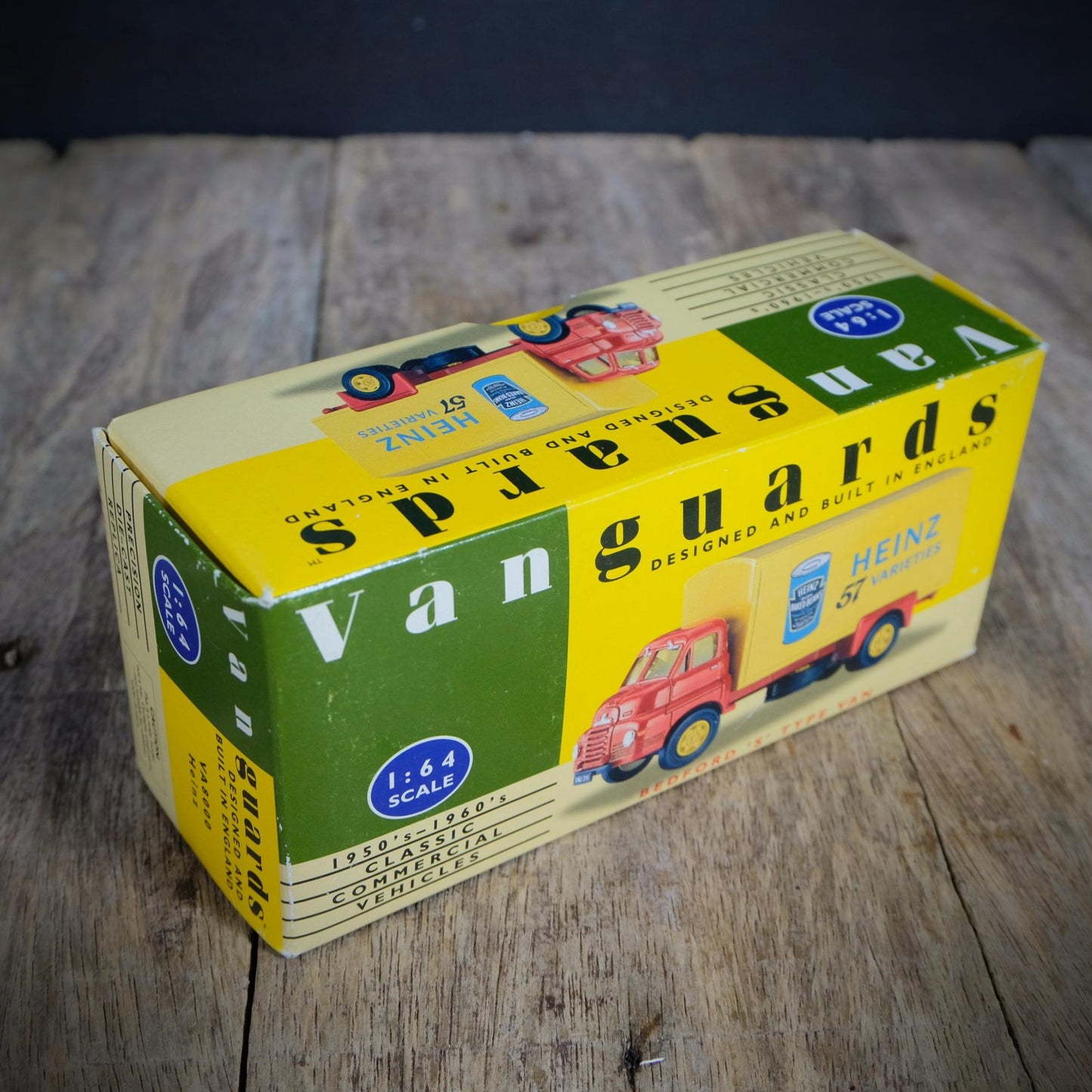 Lledo Vanguards Bedford S Type Van Lorry, Heinz Beans, Boxed, Made in England