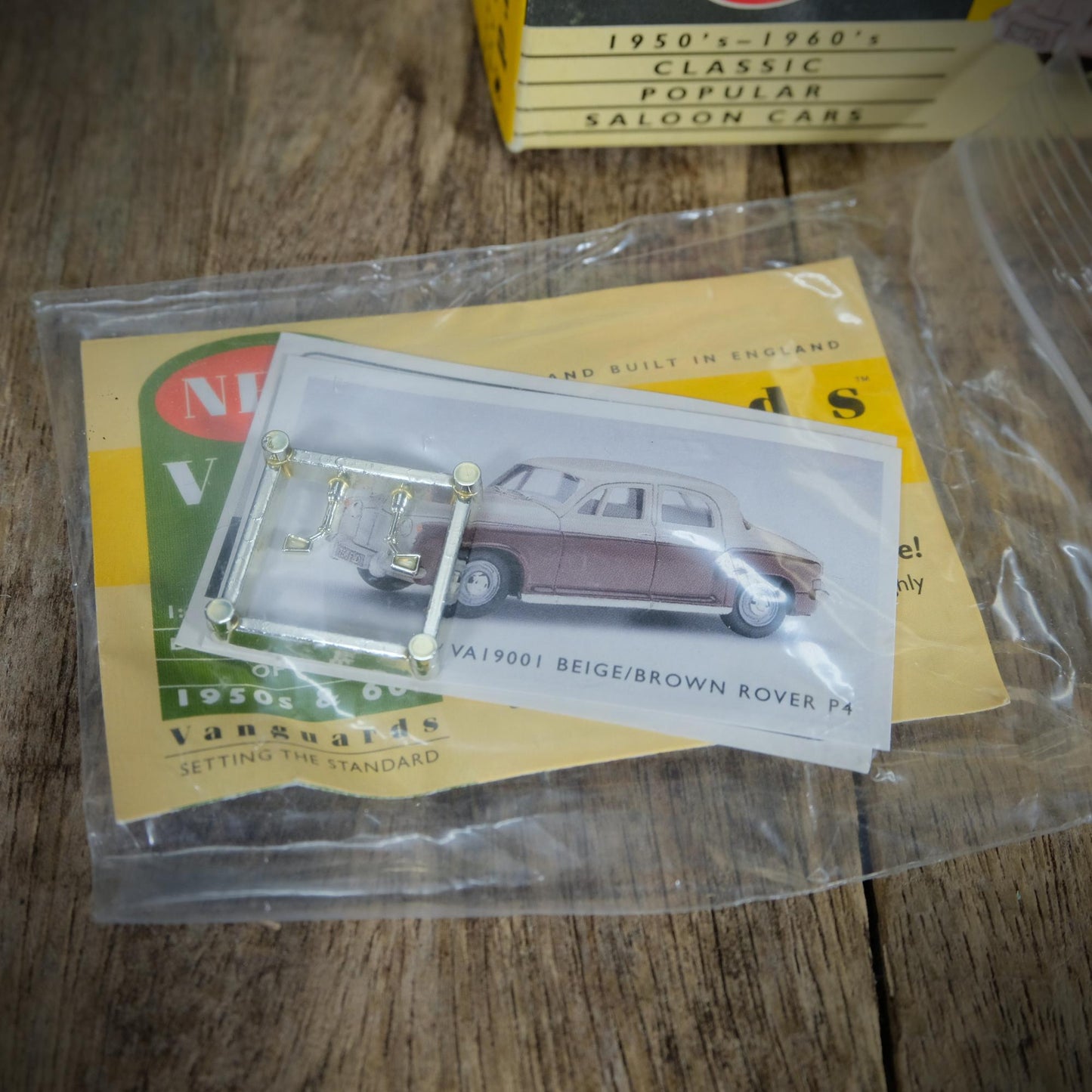 Lledo Vanguards Rover P4, 1/43 Scale, 2-Tone Beige/Brown, Boxed, Made in England