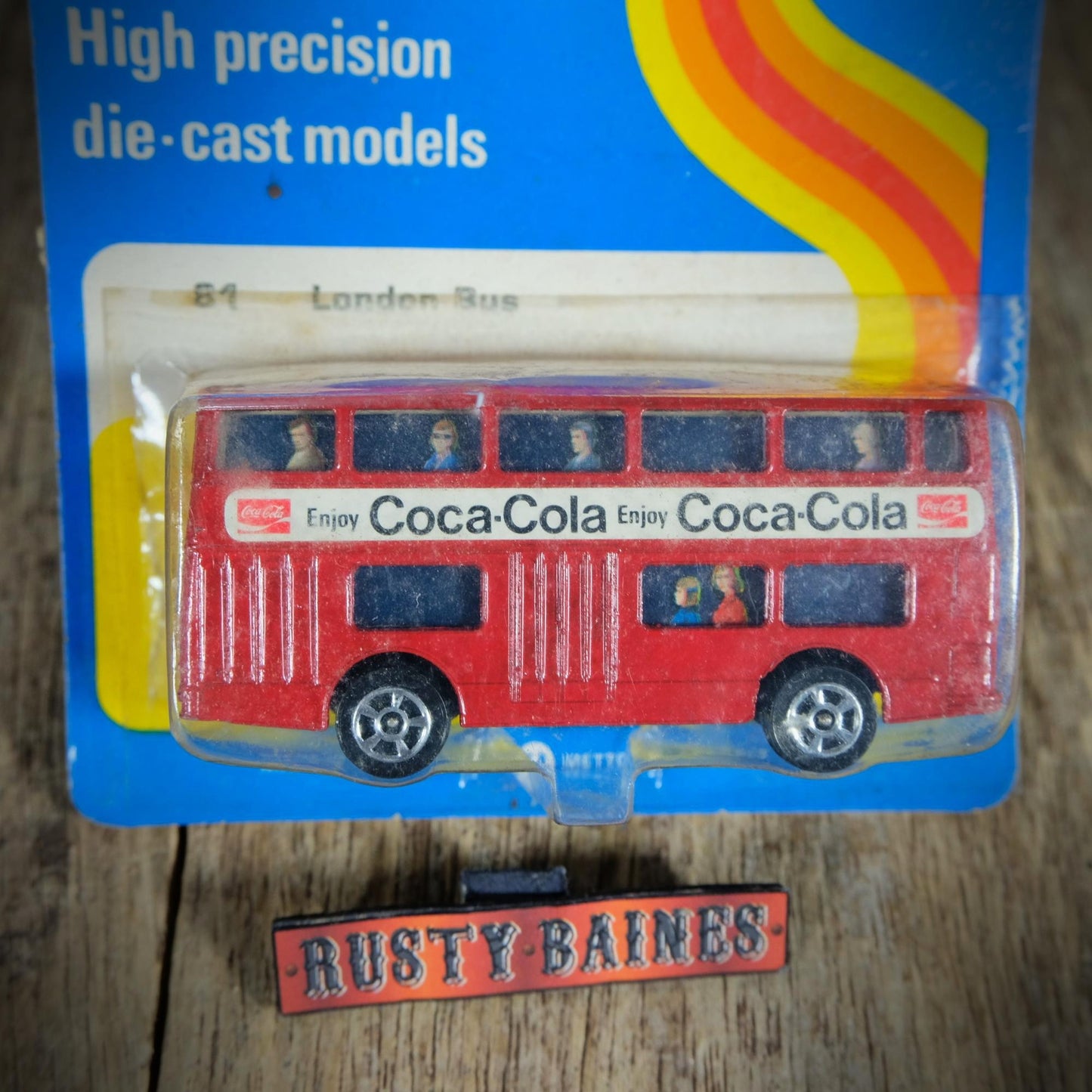 Vintage Corgi Juniors London Bus, Coca Cola Livery