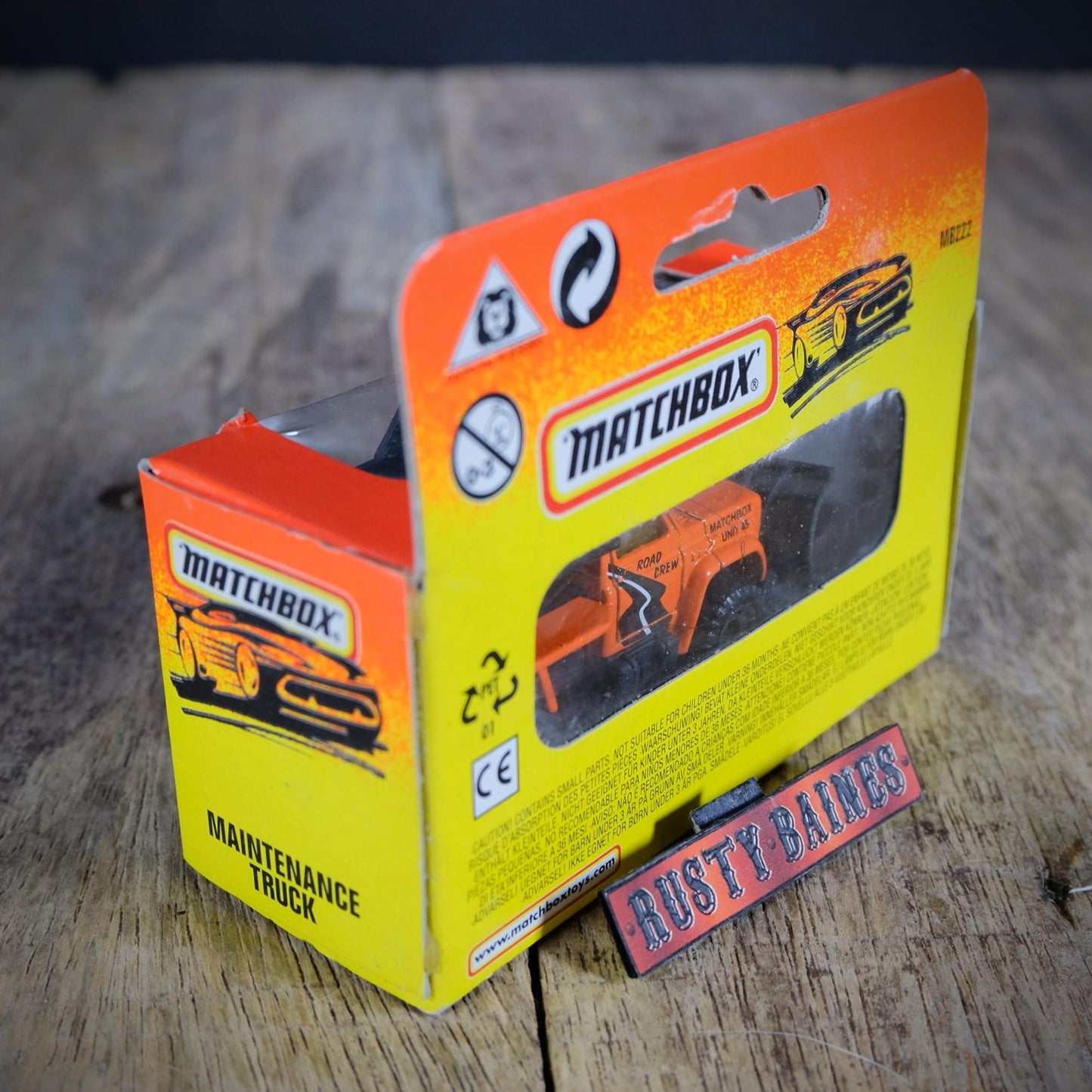 Matchbox Road Maintenance Truck, Orange, Boxed