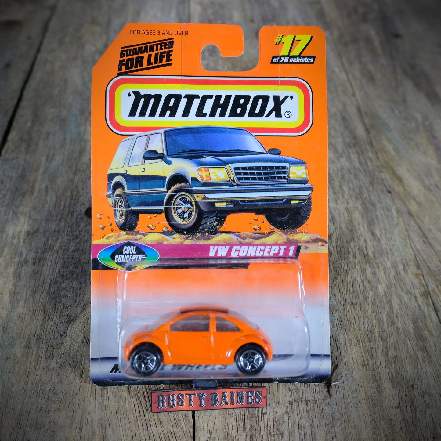 Matchbox VW Concept 1 (Beetle Prototype) Orange, Sealed