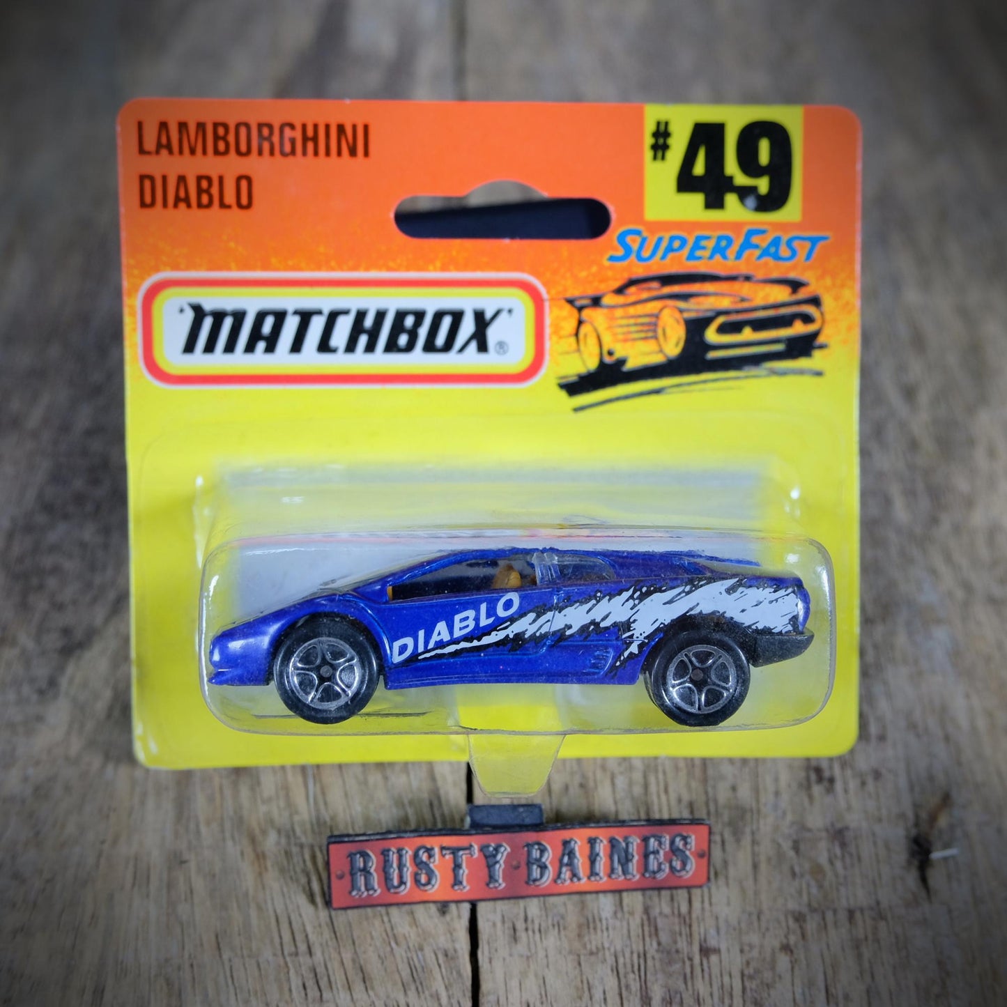 Matchbox Lamborghini Diablo, Blue, Sealed