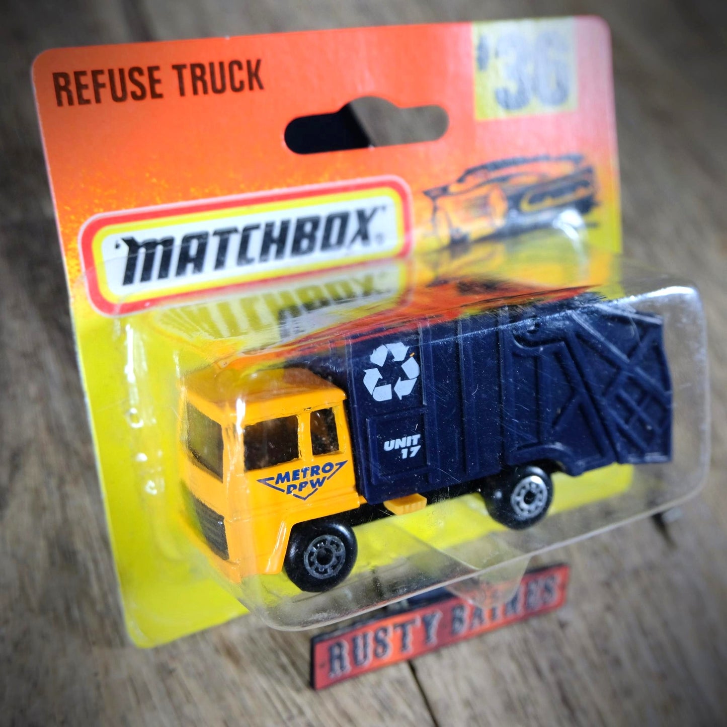 Matchbox Refuse Truck, Bin Wagon Lorry, Sealed