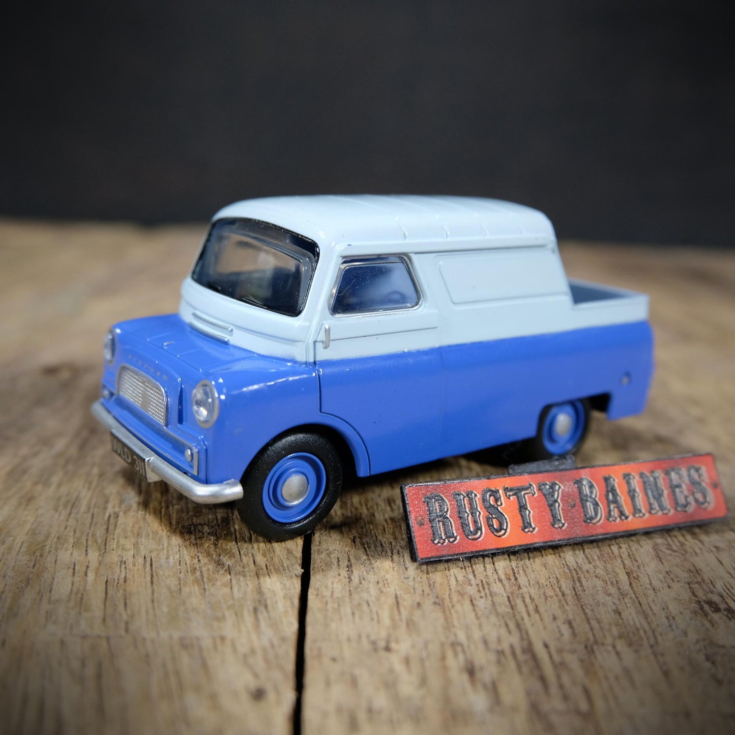 Oxford Diecast Bedford CA Half-Cab Pick Up, Two Tone Blue, Unboxed