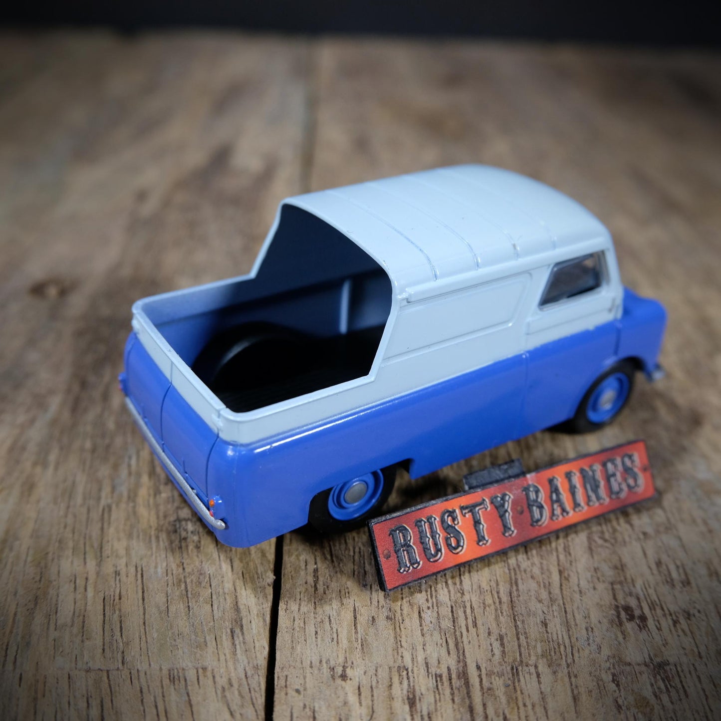 Oxford Diecast Bedford CA Half-Cab Pick Up, Two Tone Blue, Unboxed