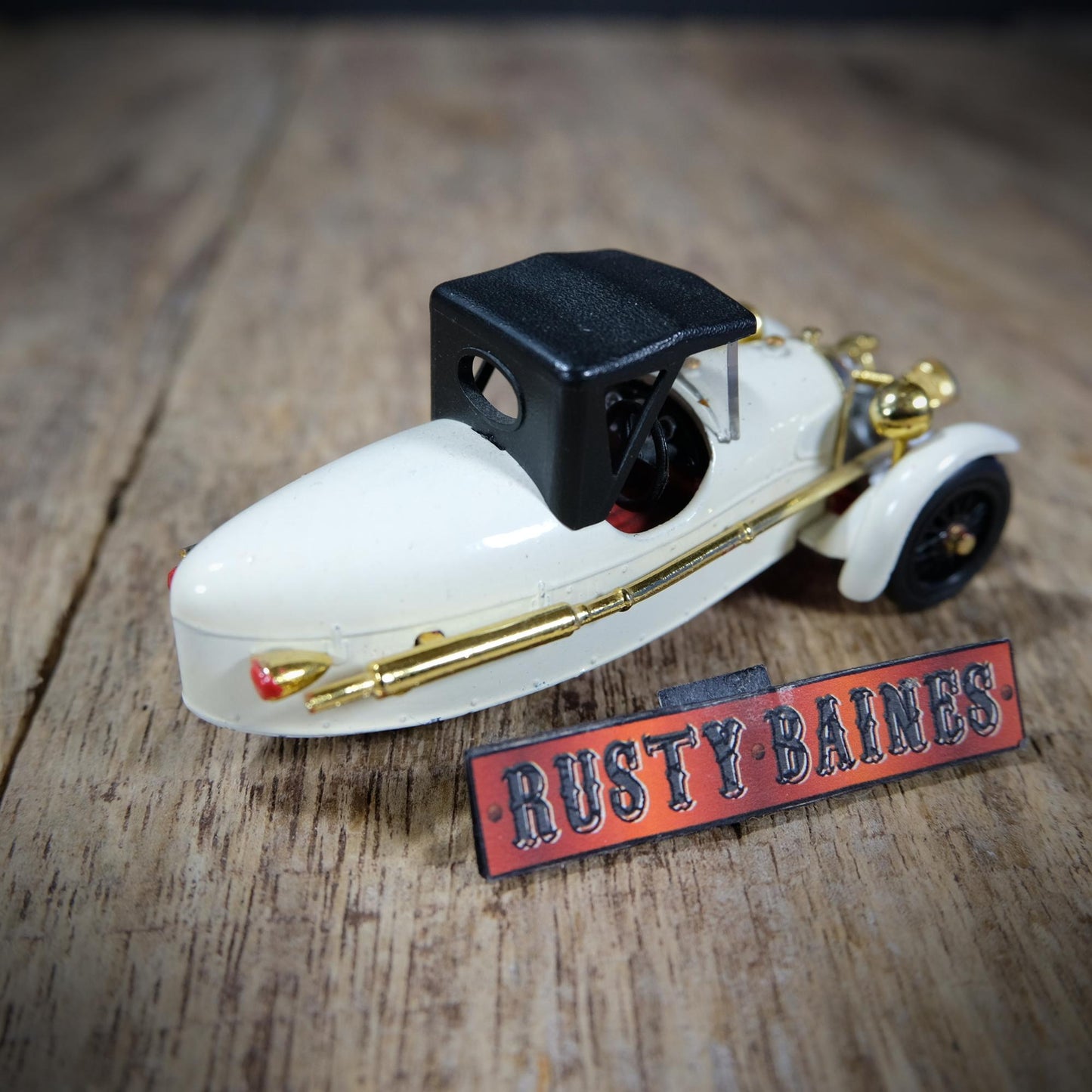 Brumm Morgan Cyclecar Three-Wheeler Trike, Off-White, Unboxed