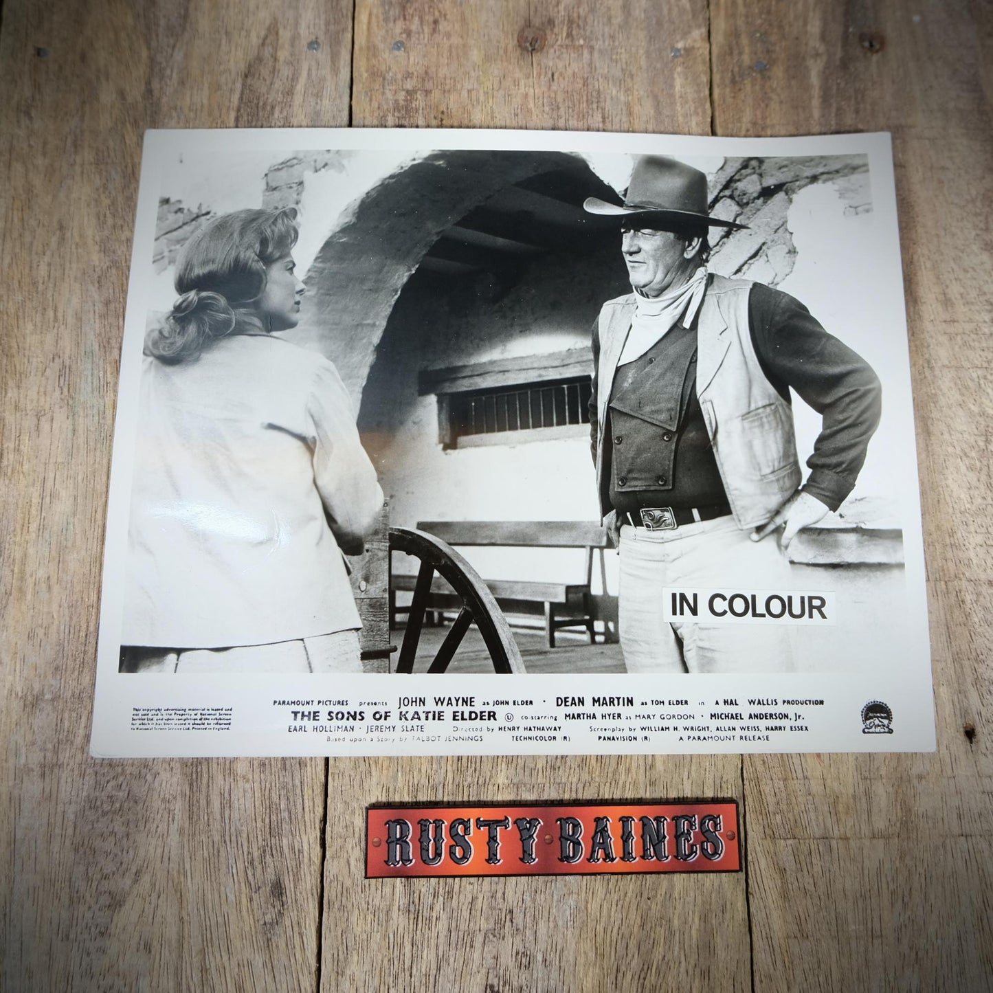 Movie Lobby Card, The Sons of Katie Elder, John Wayne