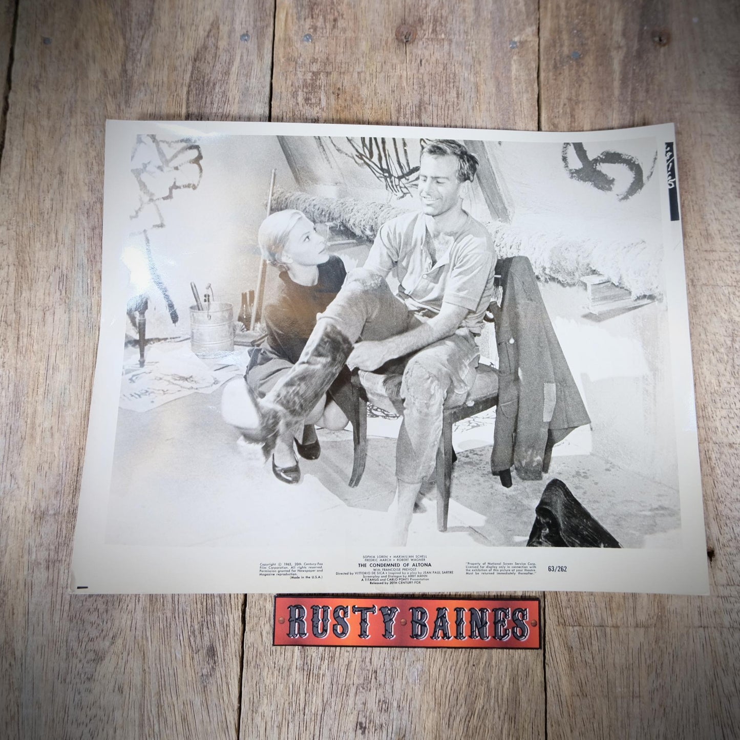 Movie Lobby Card, The Condemned of Altona