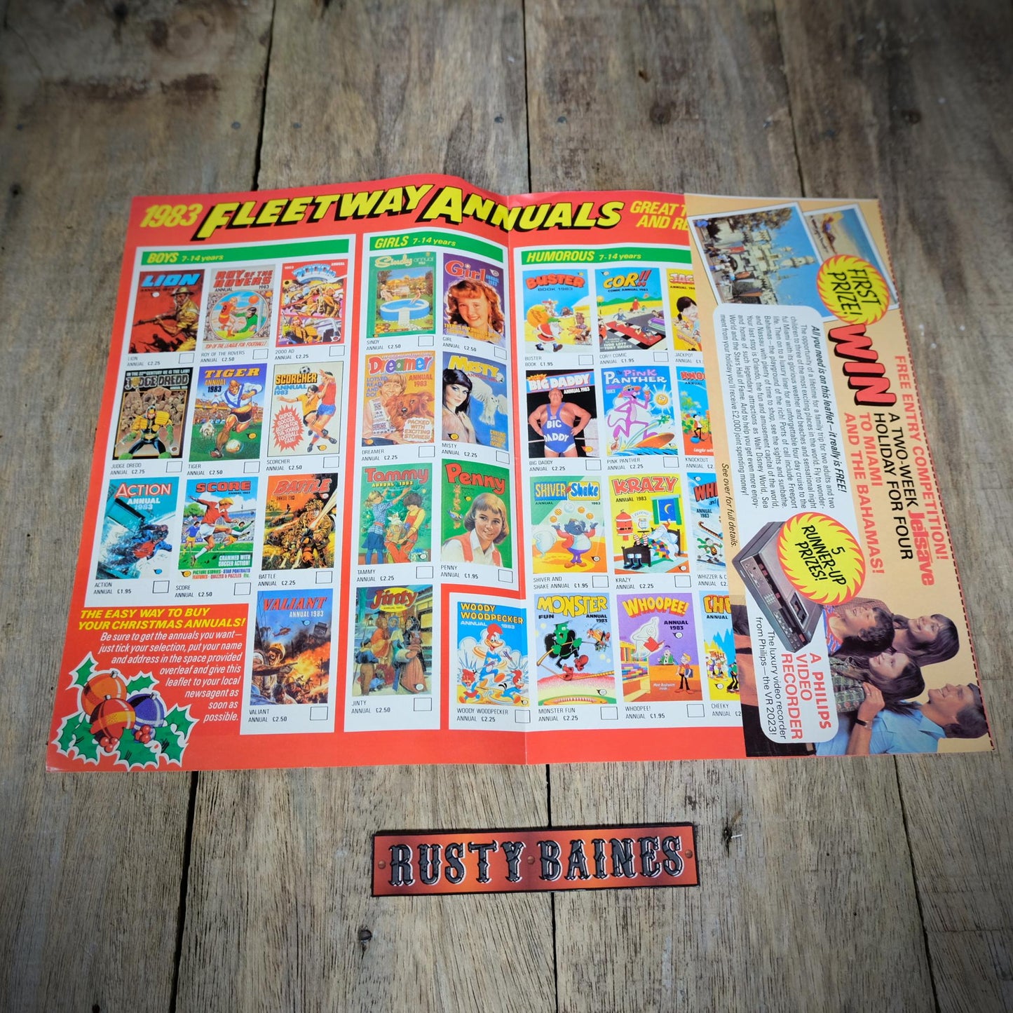 Vintage Fleetways Annuals Buyer Guide for 1983, Sales Brochure