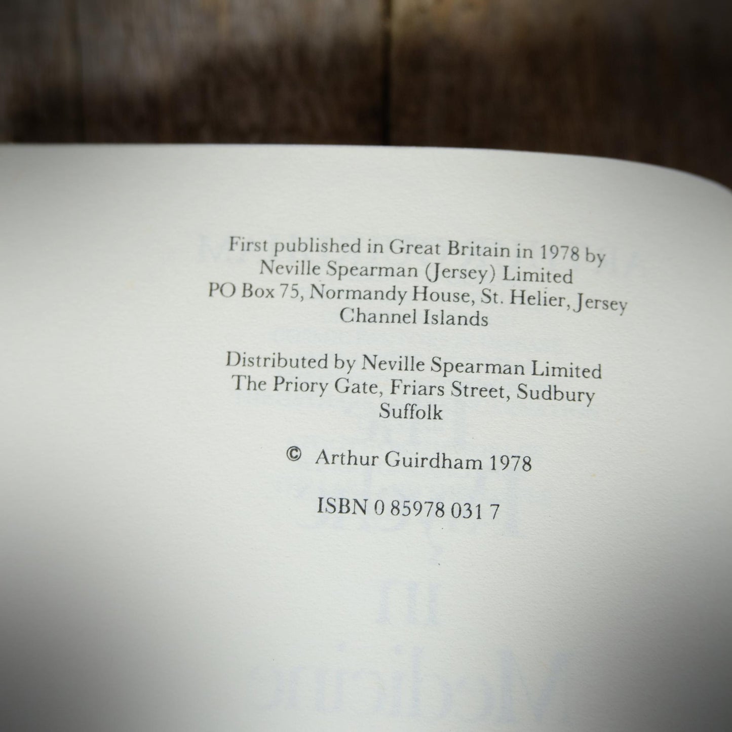 The Psyche in Medicine, Arthur Guirdham, 1978 Hardcover