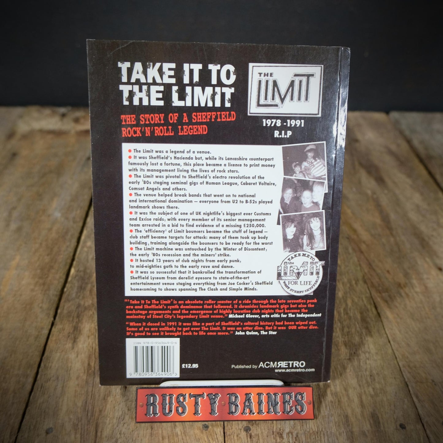 Take it to the Limit, The Story of a Sheffield Rock n Roll Legend, Neil Anderson, 2009 Softcover