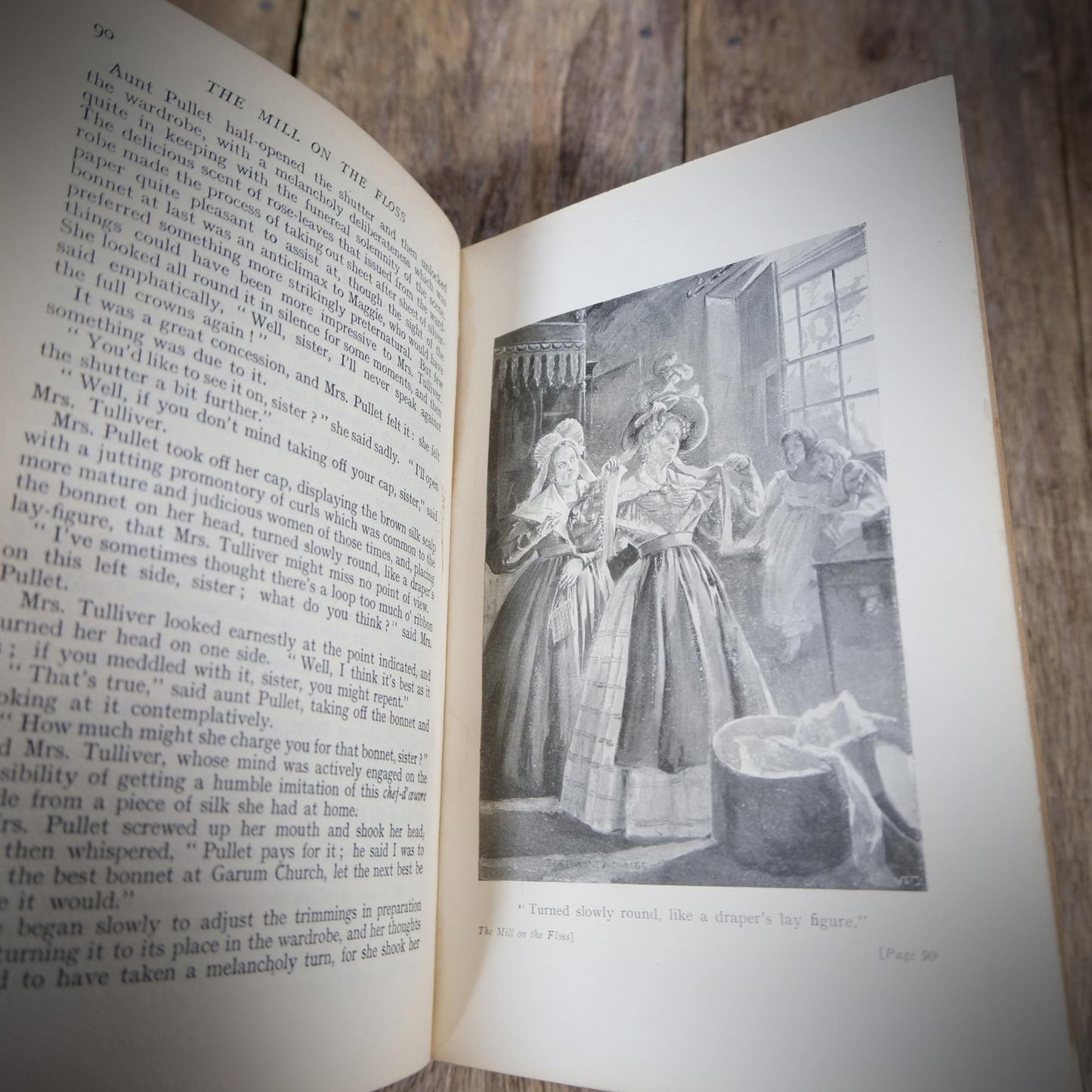 The Mill on the Floss, George Eliot, Decorative Binding, 1909 Hardcover