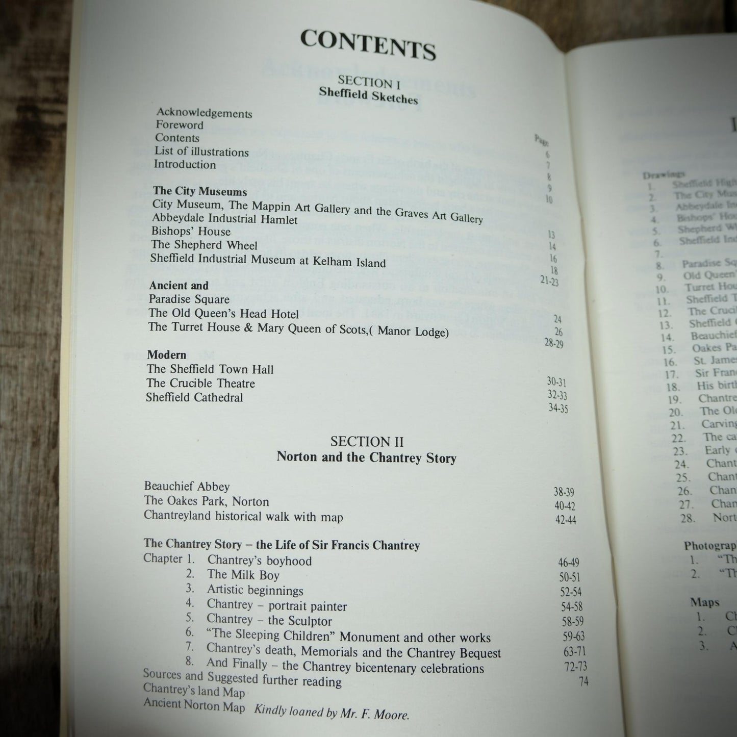 Sheffield Sketches, Including Norton and the Chantrey Story, Pauline Shearstone, 1981 Booklet