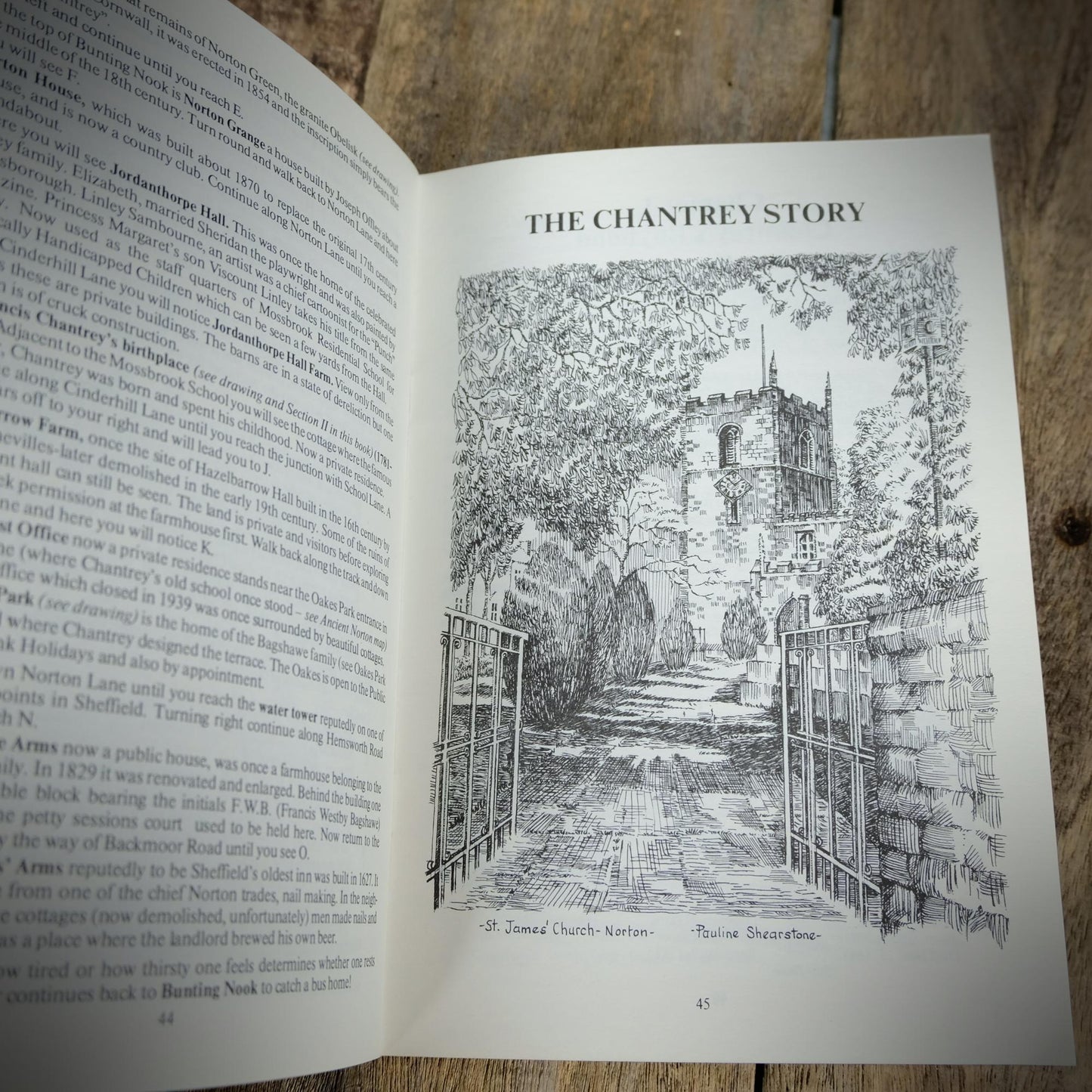 Sheffield Sketches, Including Norton and the Chantrey Story, Pauline Shearstone, 1981 Booklet