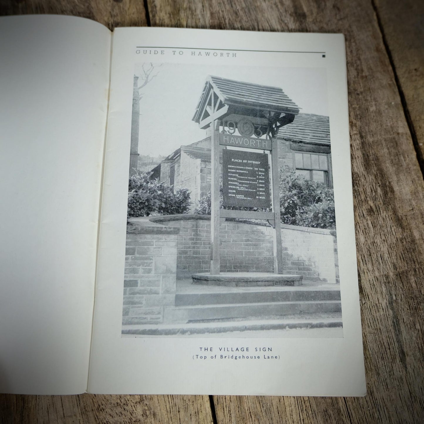 Vintage Brochure and Guide to Haworth, Pre War Era Booklet