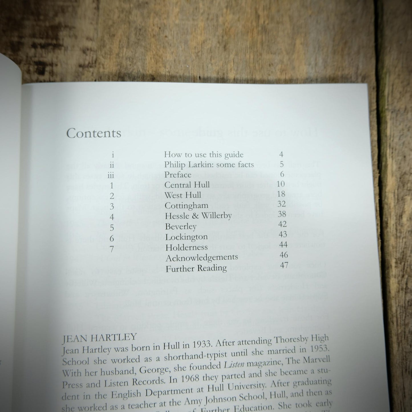 Philip Larkin's Hull and East Yorkshire, Jean Hartley, 2005 Edition Booklet