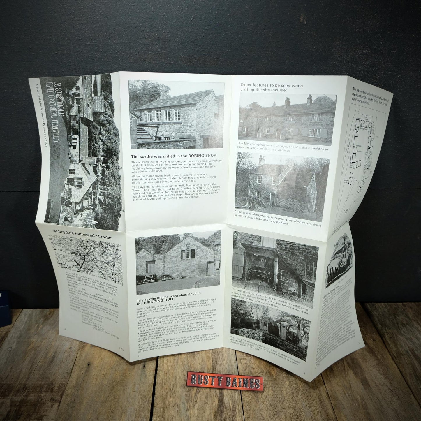 Sheffield Abbeydale Industrial Hamlet, Fold-Out Booklet, 1979 Issue #428