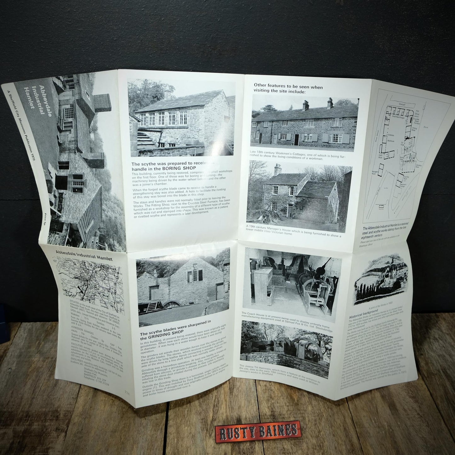 Sheffield Abbeydale Industrial Hamlet, Fold-Out Booklet, 5p Issue #226